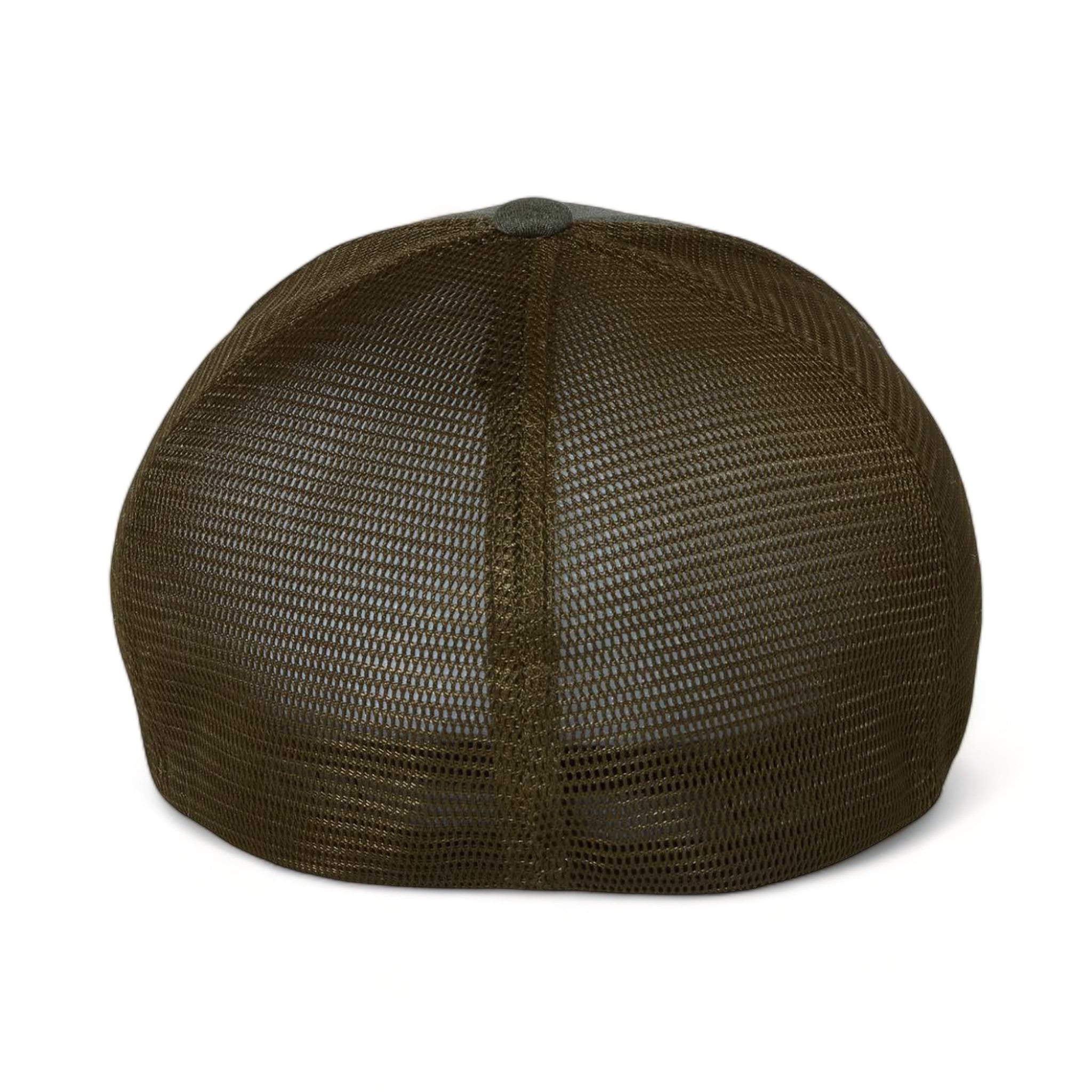 Back view of Flexfit 5511UP custom hat in mélange olive