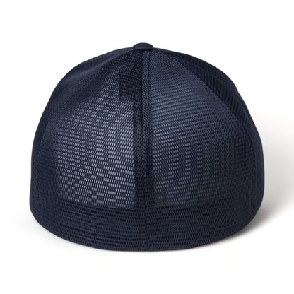 Back view of Flexfit 5511UP custom hat in true navy