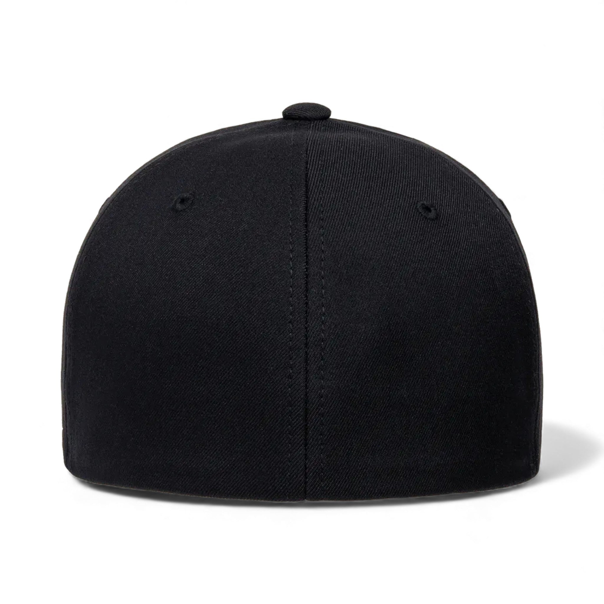 Back view of Flexfit 6100NU custom hat in black