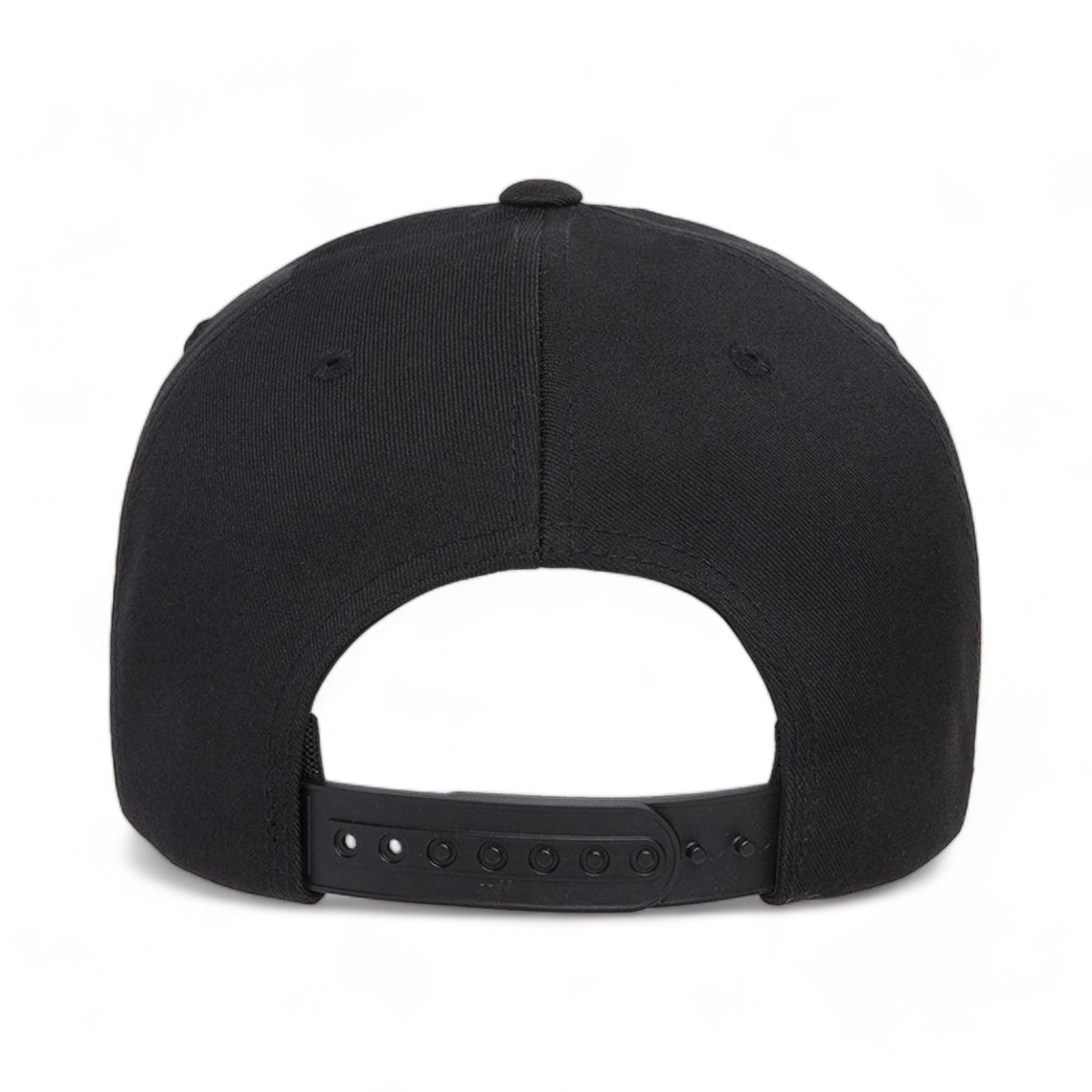 Back view of Flexfit 6110NU custom hat in black