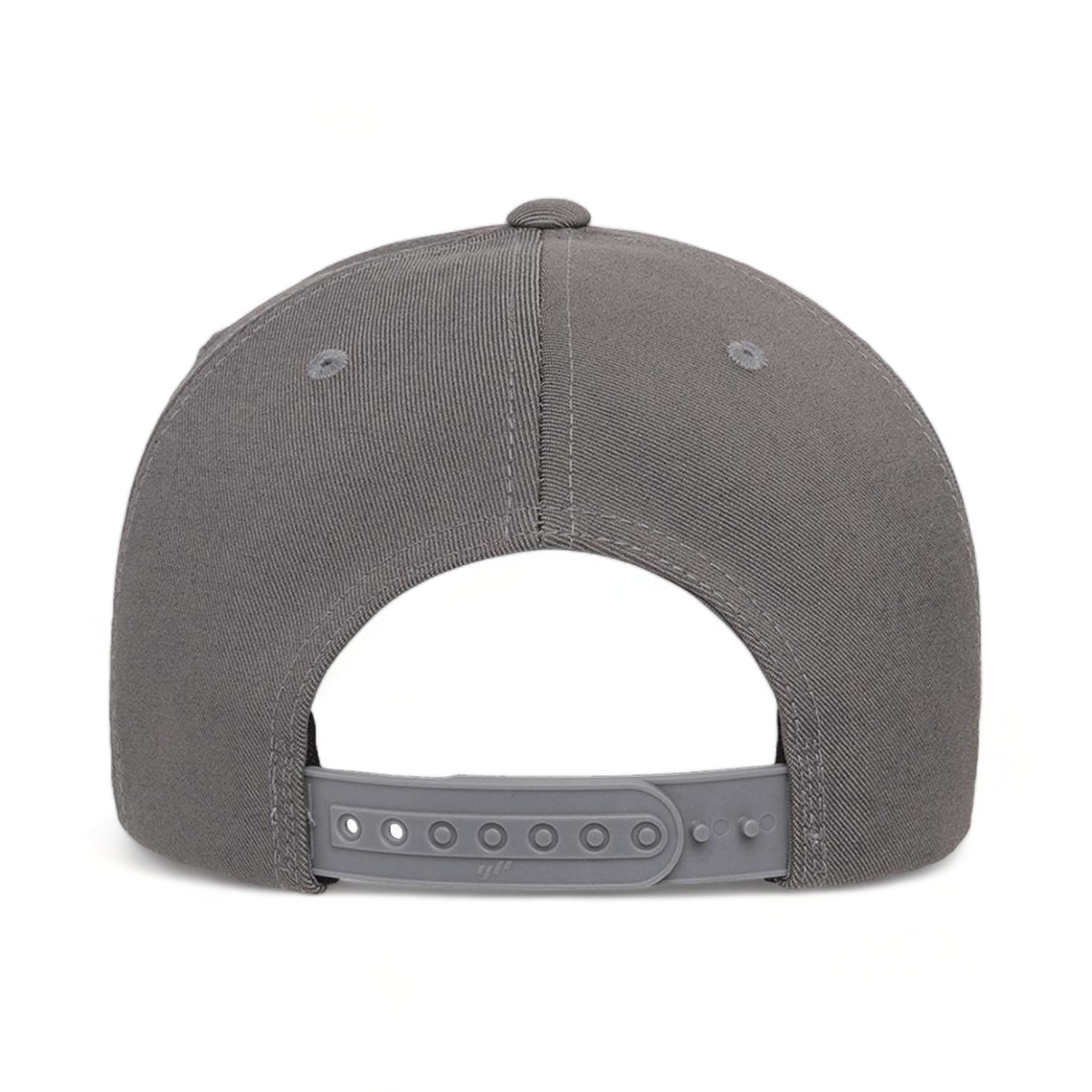 Back view of Flexfit 6110NU custom hat in grey