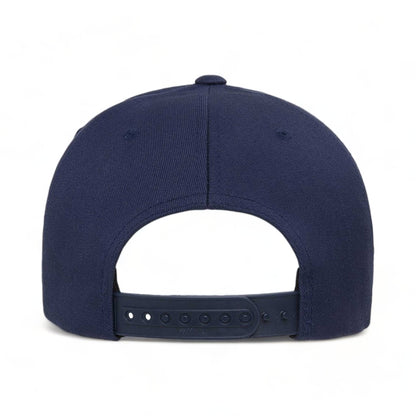 Back view of Flexfit 6110NU custom hat in navy