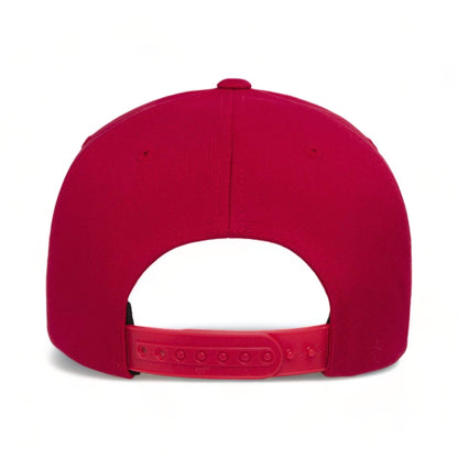 Back view of Flexfit 6110NU custom hat in red