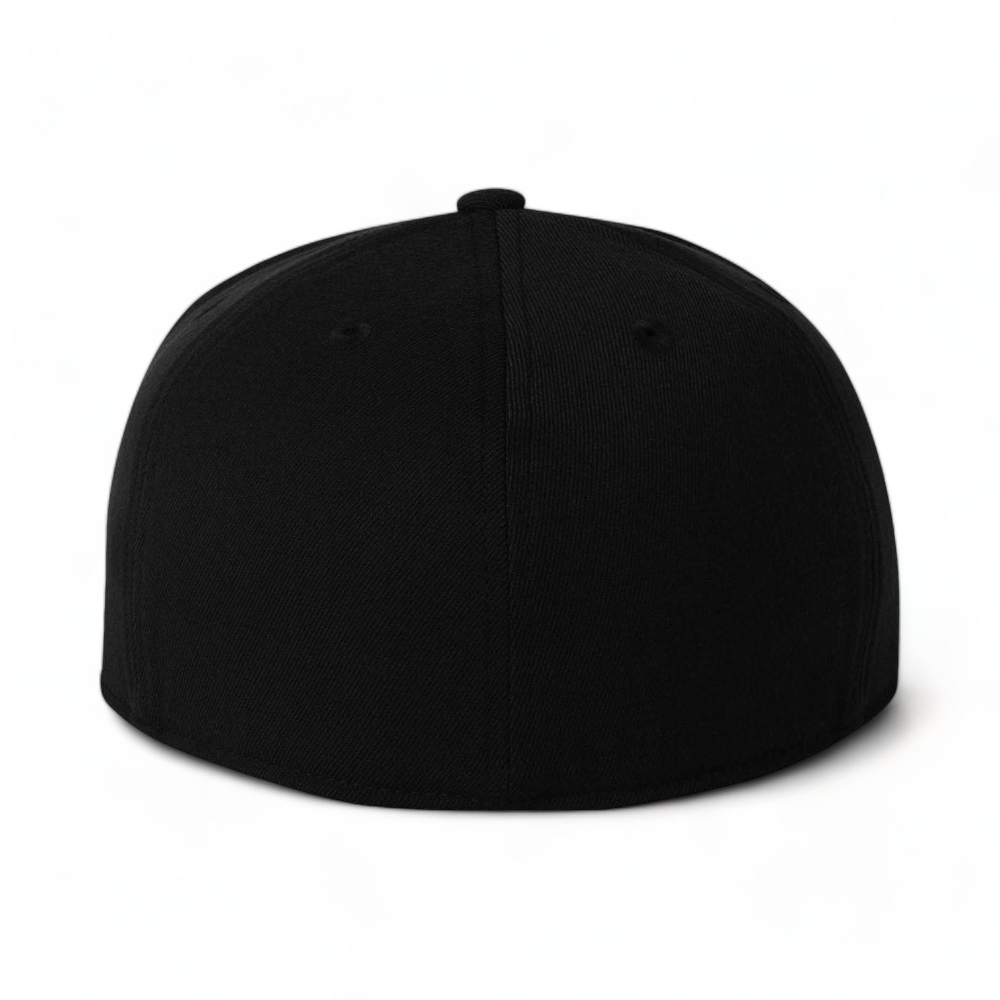 Back view of Flexfit 6210FF custom hat in black