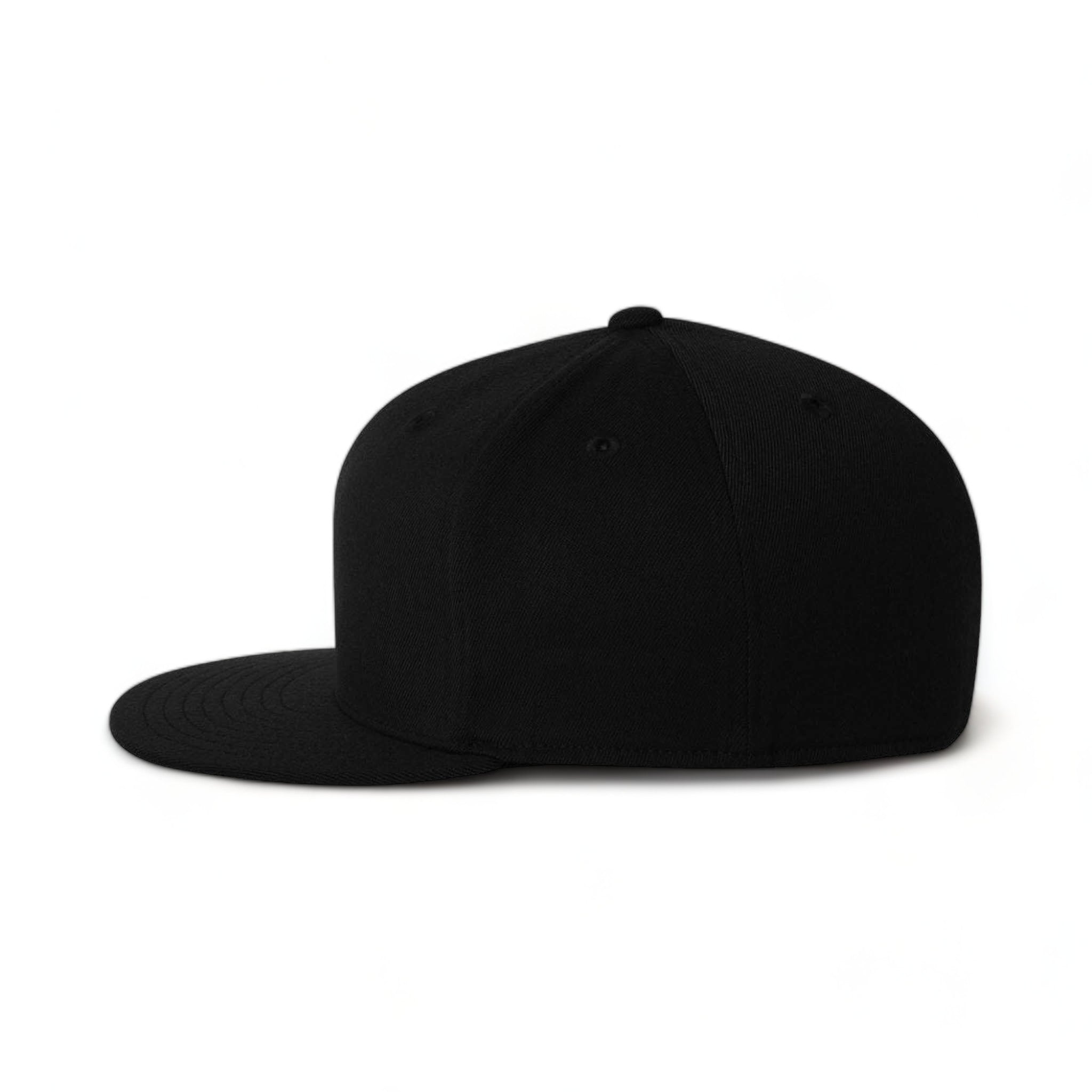 Side view of Flexfit 6210FF custom hat in black
