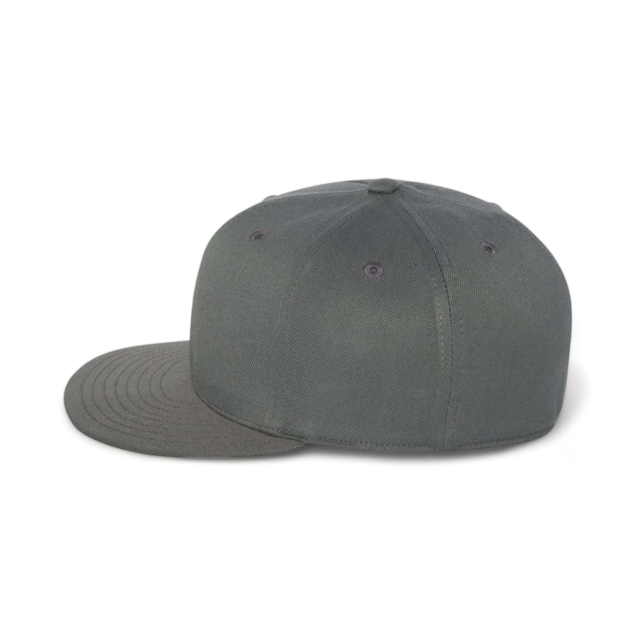 Side view of Flexfit 6210FF custom hat in dark grey