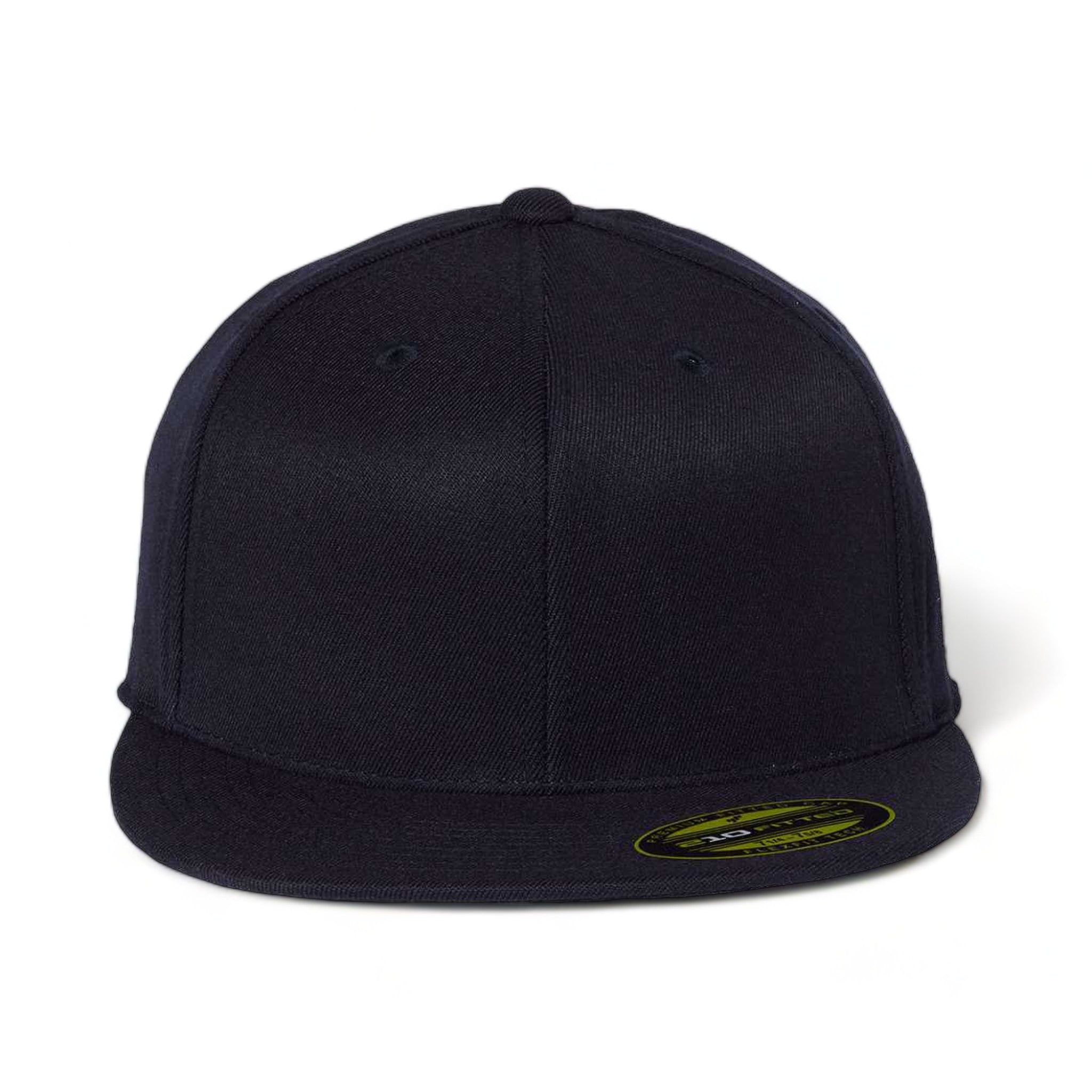 Front view of Flexfit 6210FF custom hat in dark navy