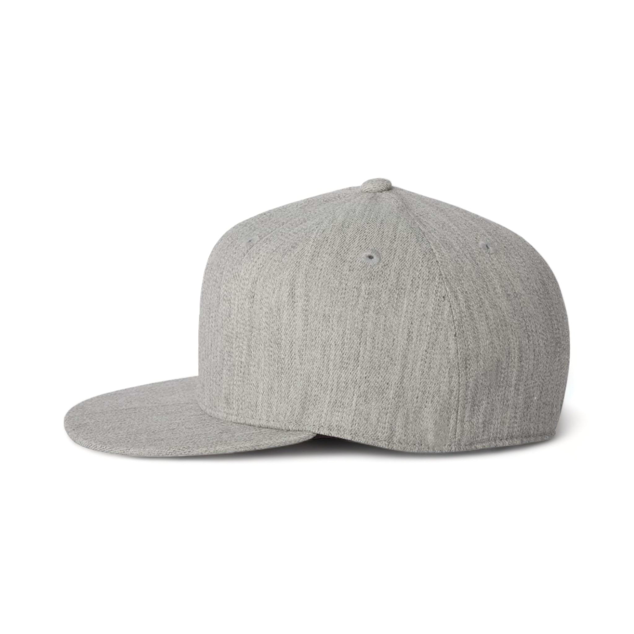 Side view of Flexfit 6210FF custom hat in heather grey