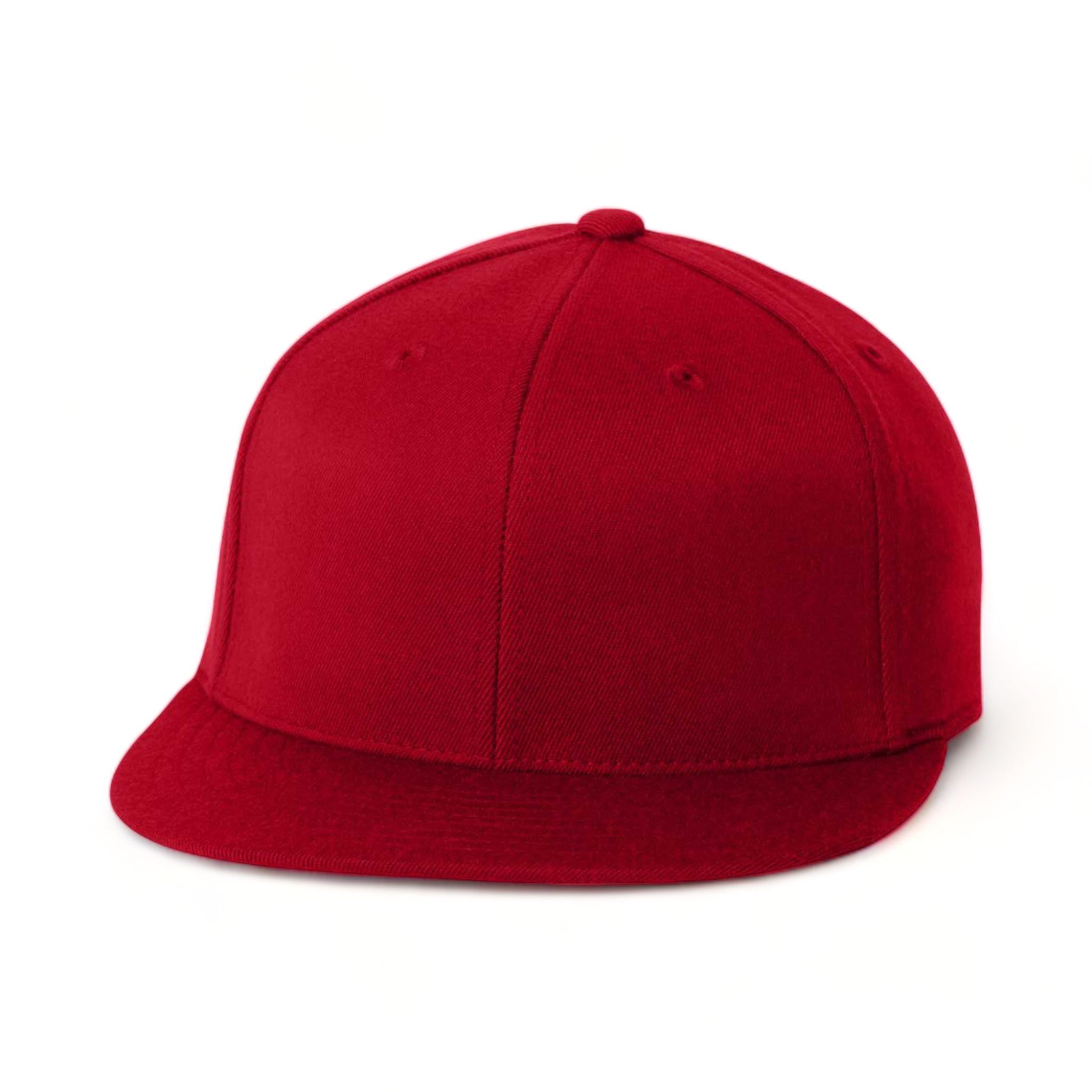 Front view of Flexfit 6210FF custom hat in red