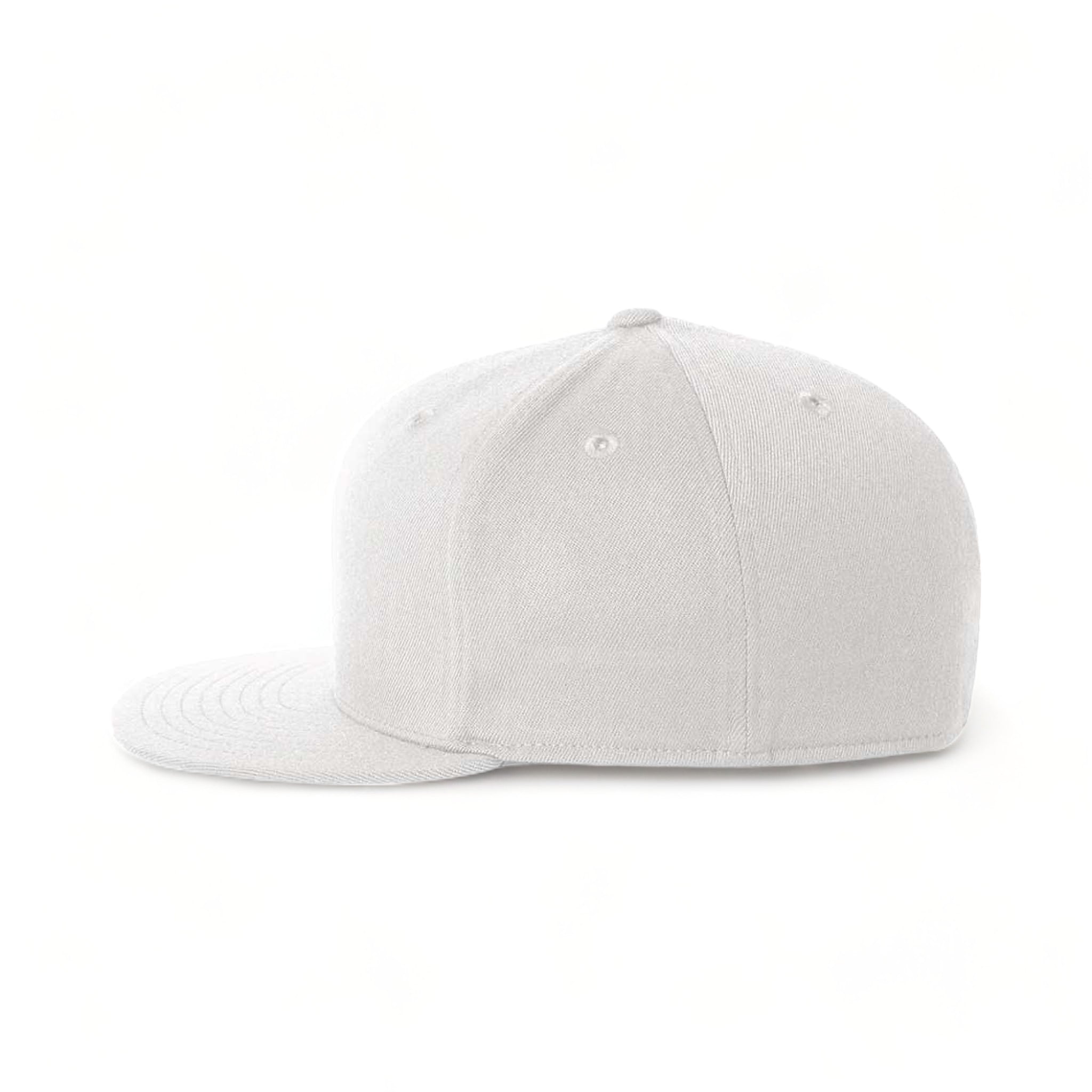 Side view of Flexfit 6210FF custom hat in white