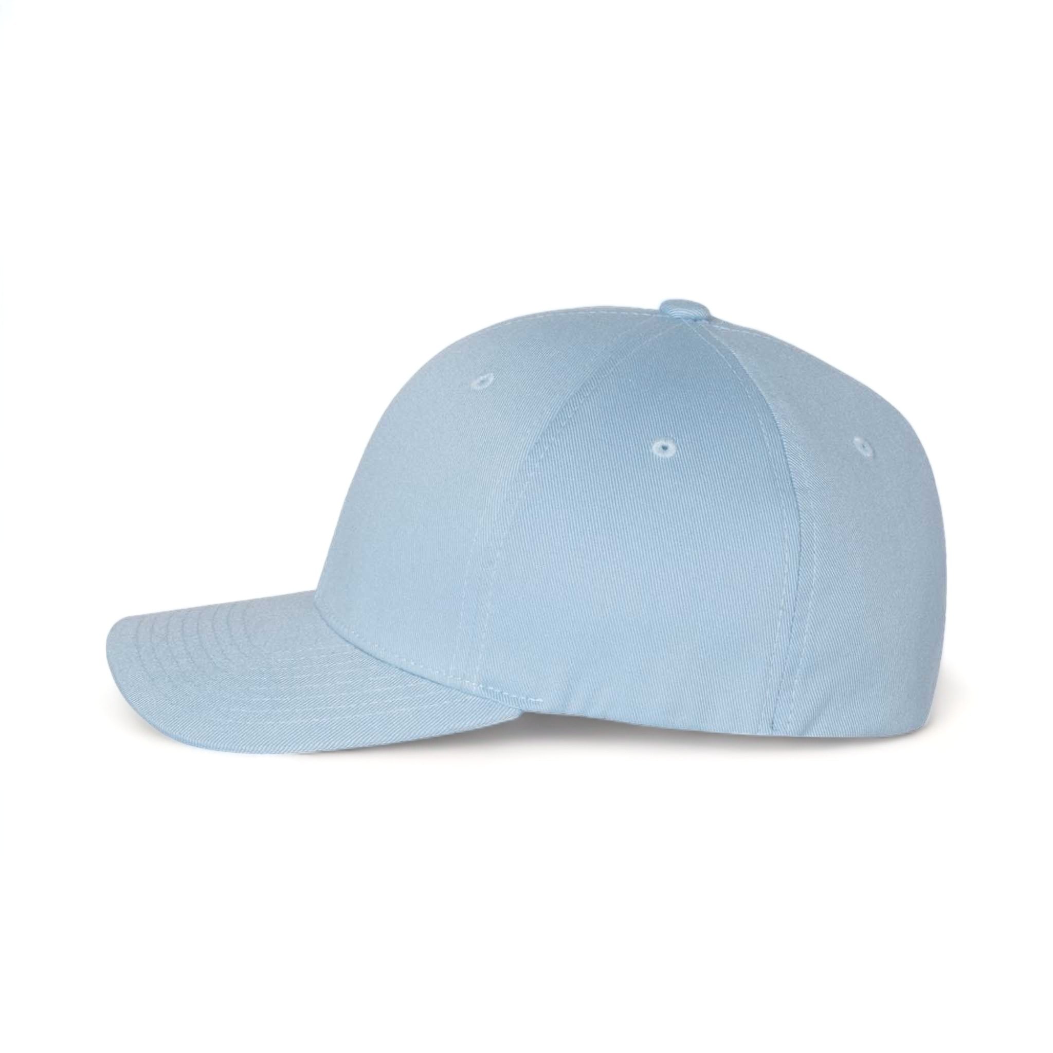 Side view of Flexfit 6277 custom hat in carolina blue