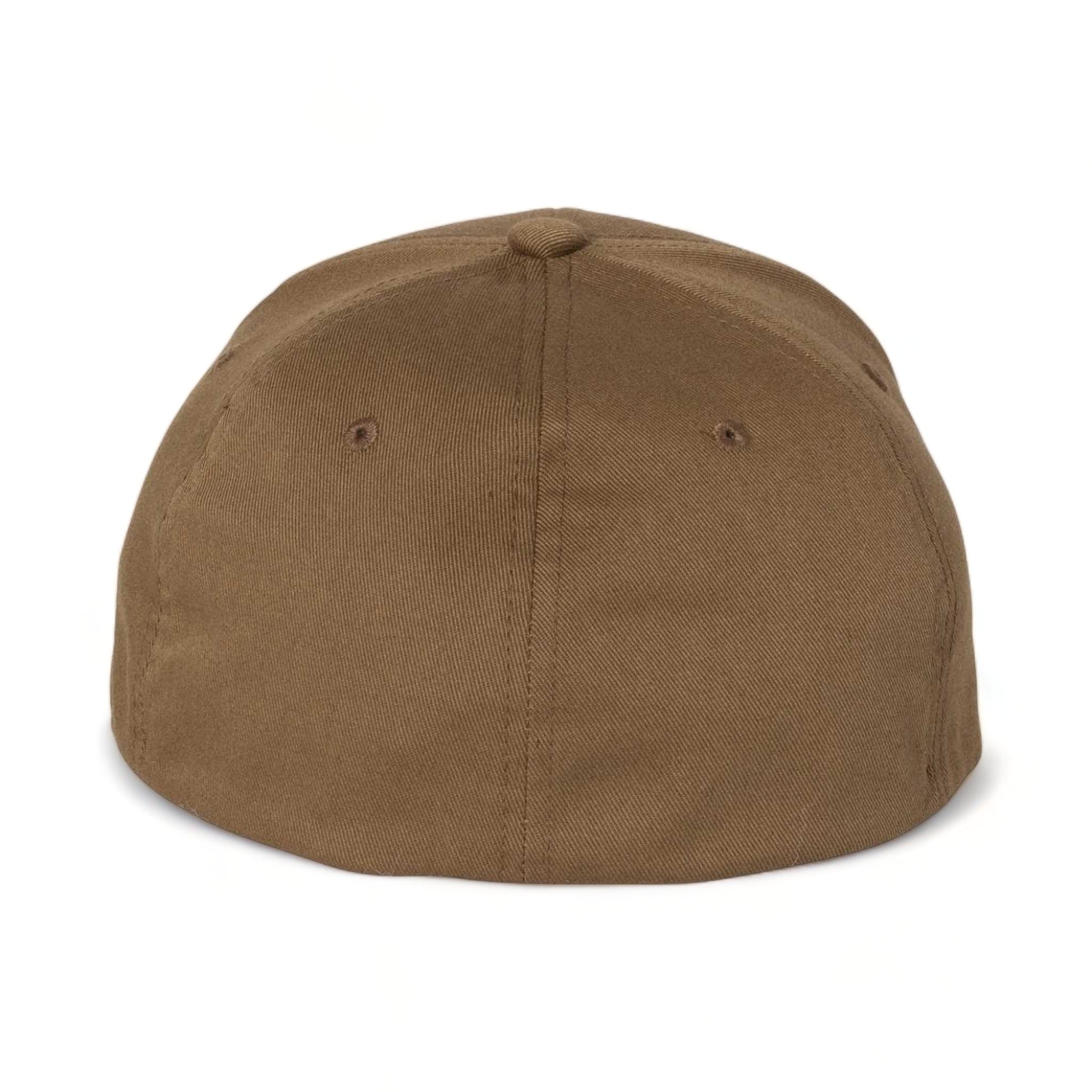 Back view of Flexfit 6277 custom hat in coyote brown