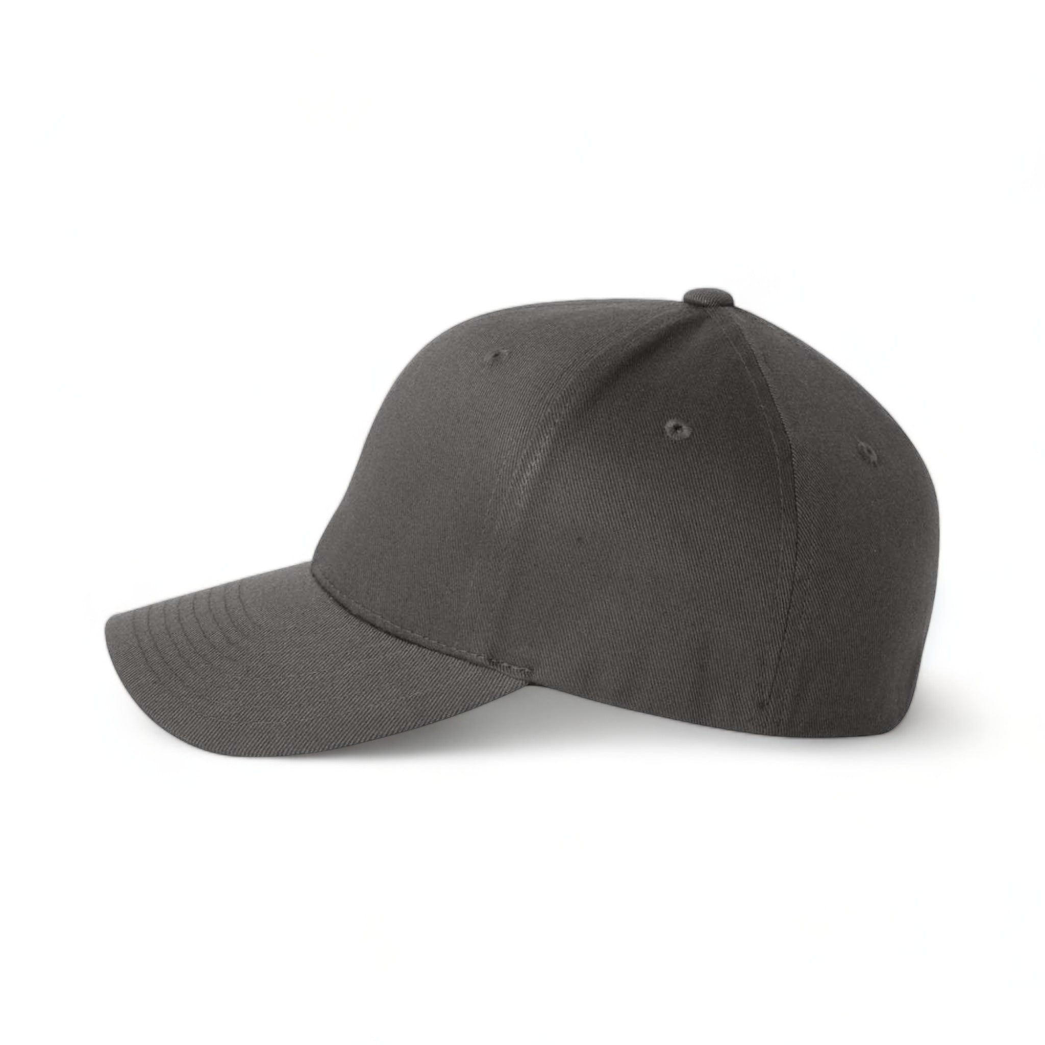 Side view of Flexfit 6277 custom hat in dark grey