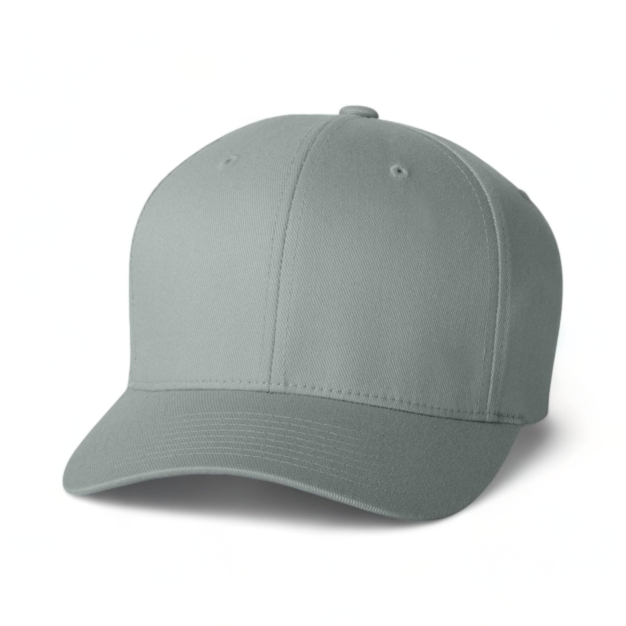 Front view of Flexfit 6277 custom hat in grey
