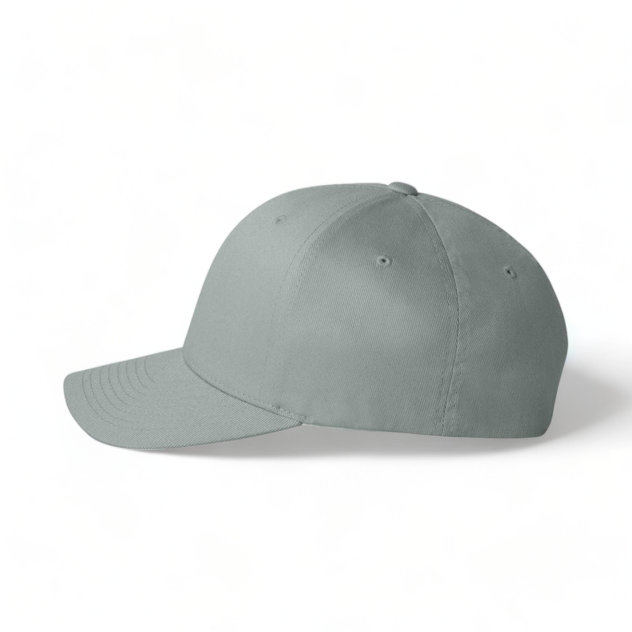 Side view of Flexfit 6277 custom hat in grey
