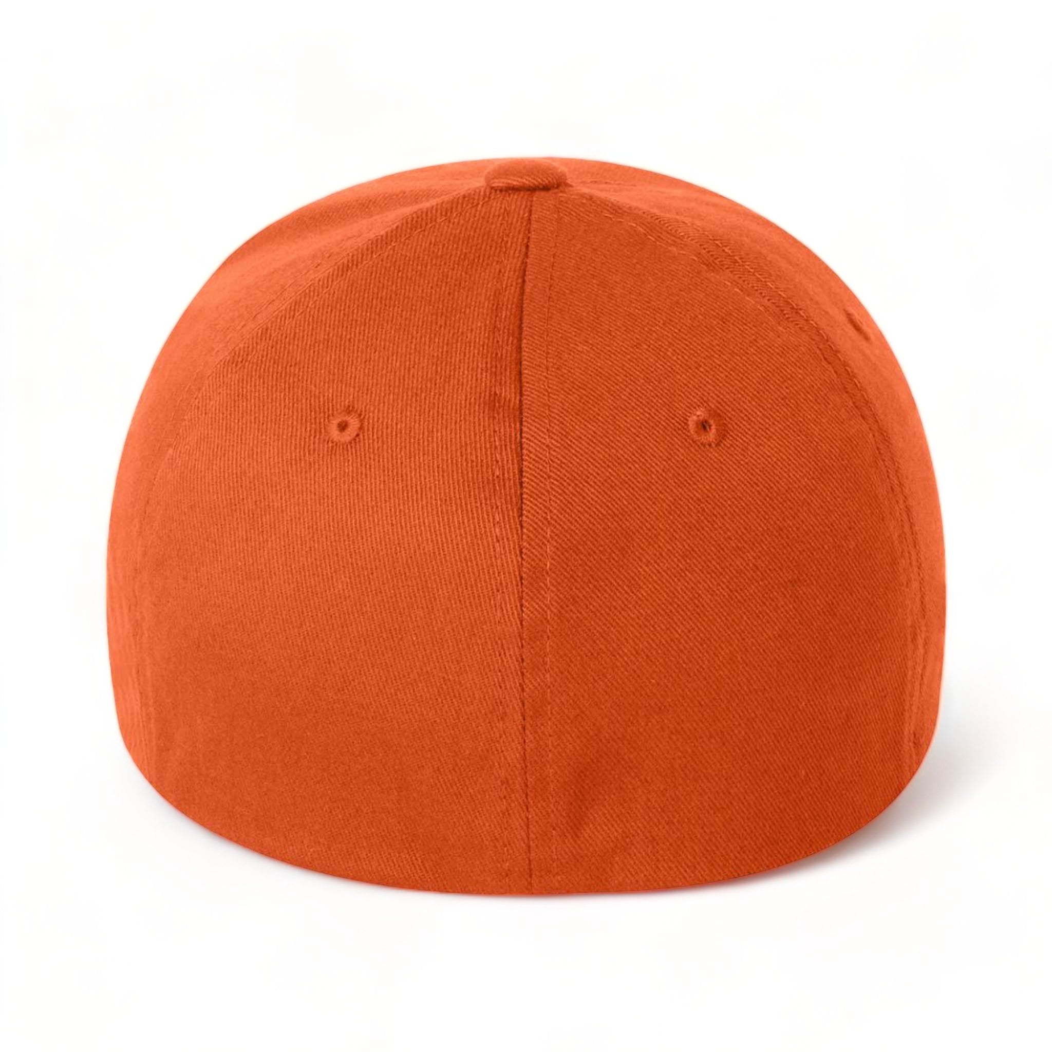 Back view of Flexfit 6277 custom hat in orange