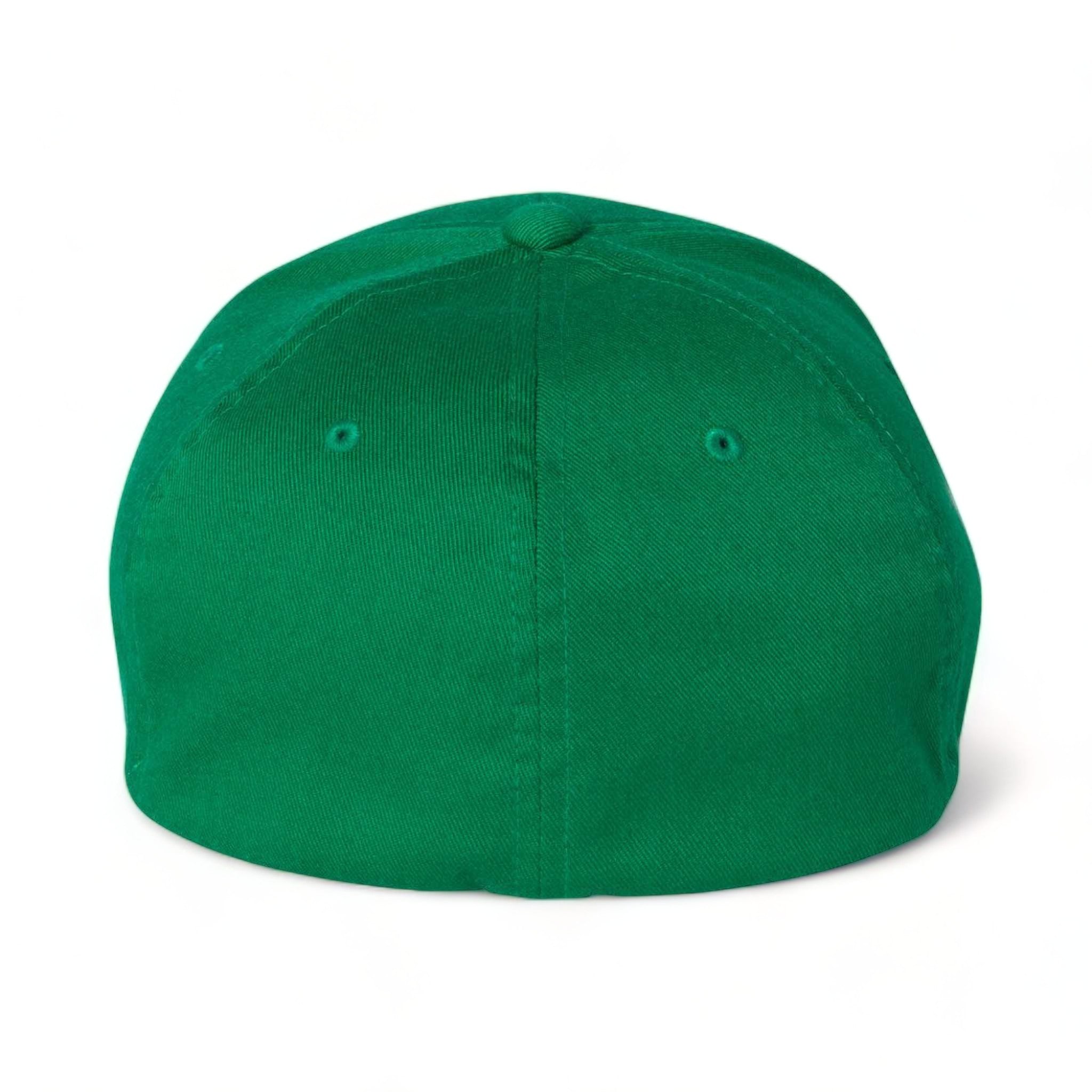 Back view of Flexfit 6277 custom hat in pepper green