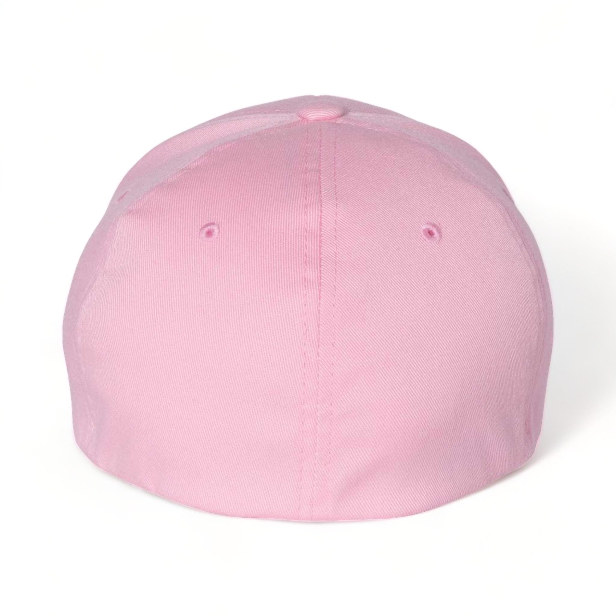 Back view of Flexfit 6277 custom hat in pink