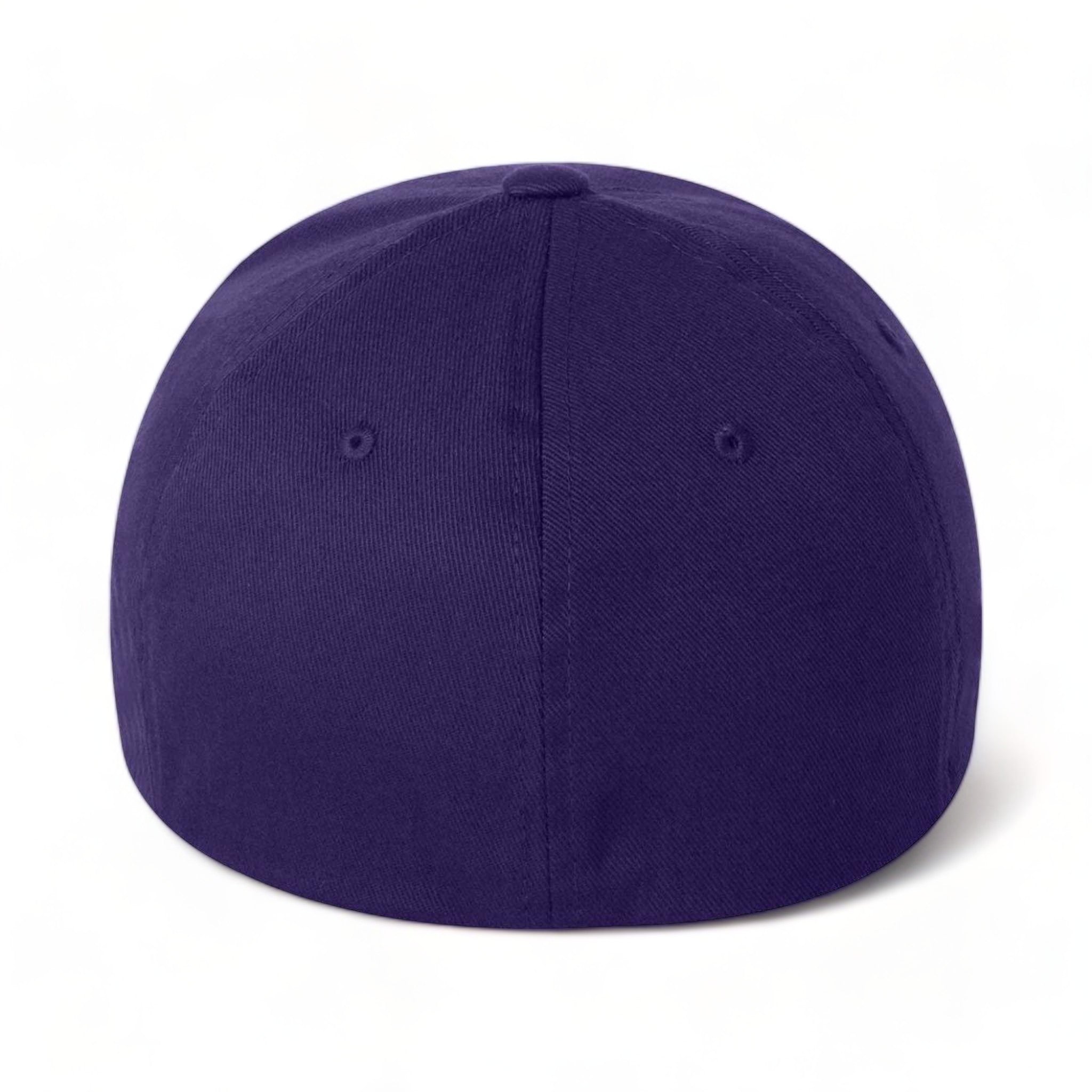 Back view of Flexfit 6277 custom hat in purple