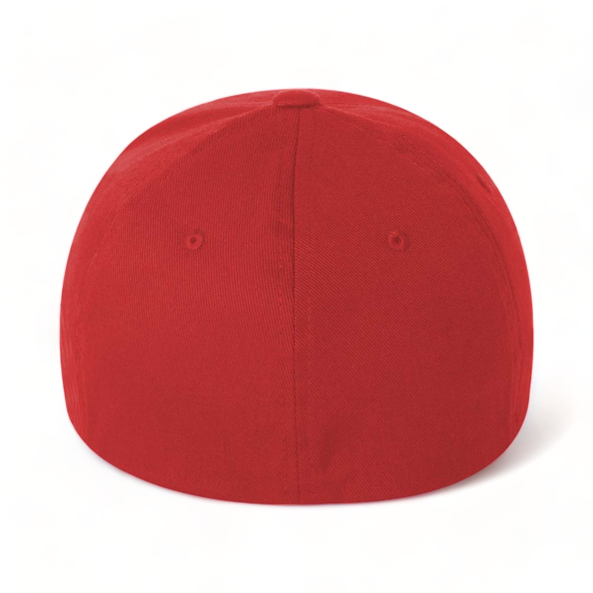 Back view of Flexfit 6277 custom hat in red