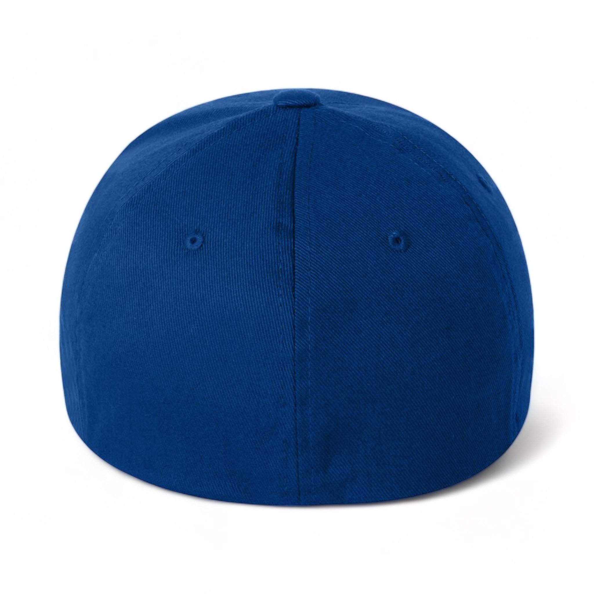 Back view of Flexfit 6277 custom hat in royal blue