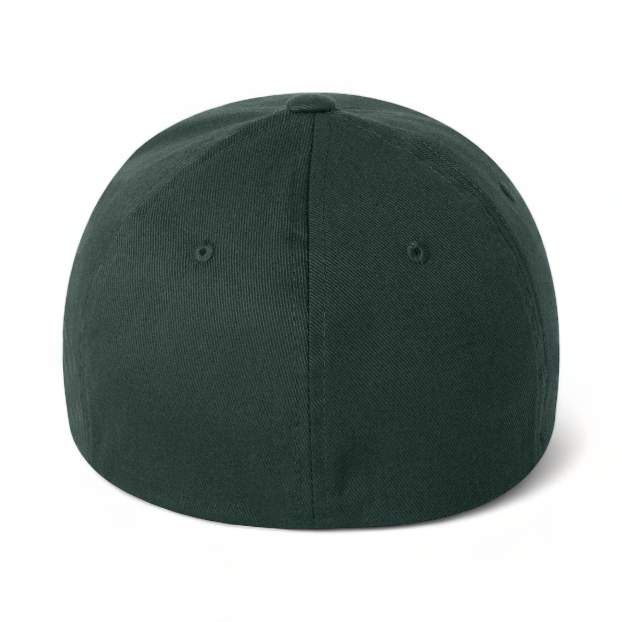 Back view of Flexfit 6277 custom hat in spruce