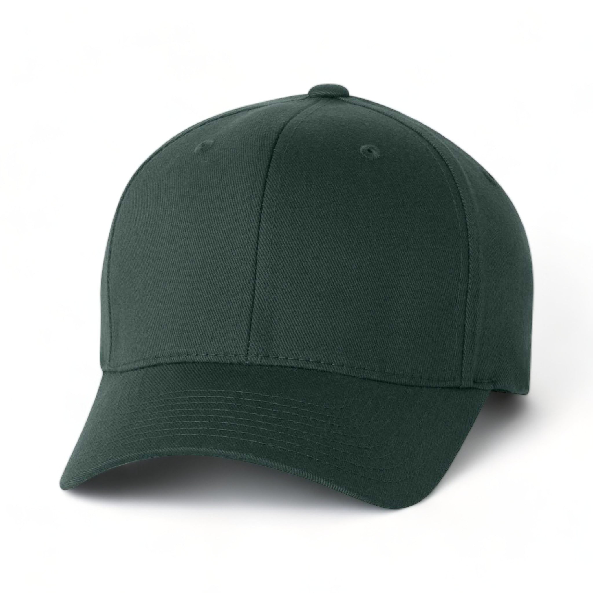 Front view of Flexfit 6277 custom hat in spruce