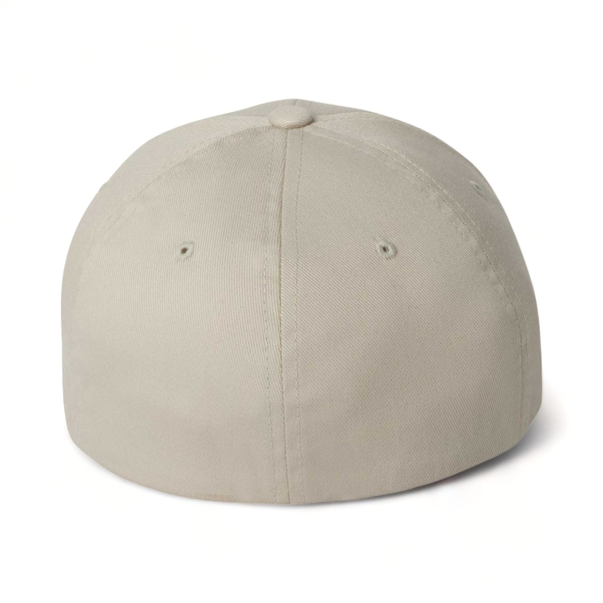 Back view of Flexfit 6277 custom hat in stone