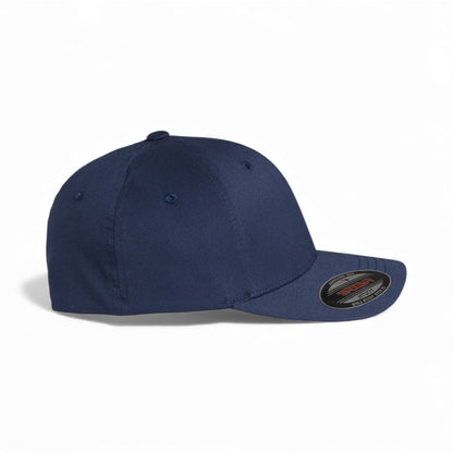 Right side view of Flexfit 6277Y custom hat in navy