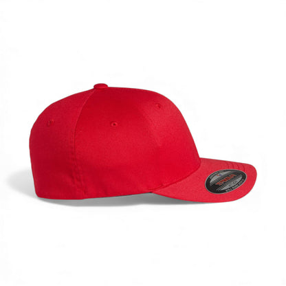 Right side view of Flexfit 6277Y custom hat in red