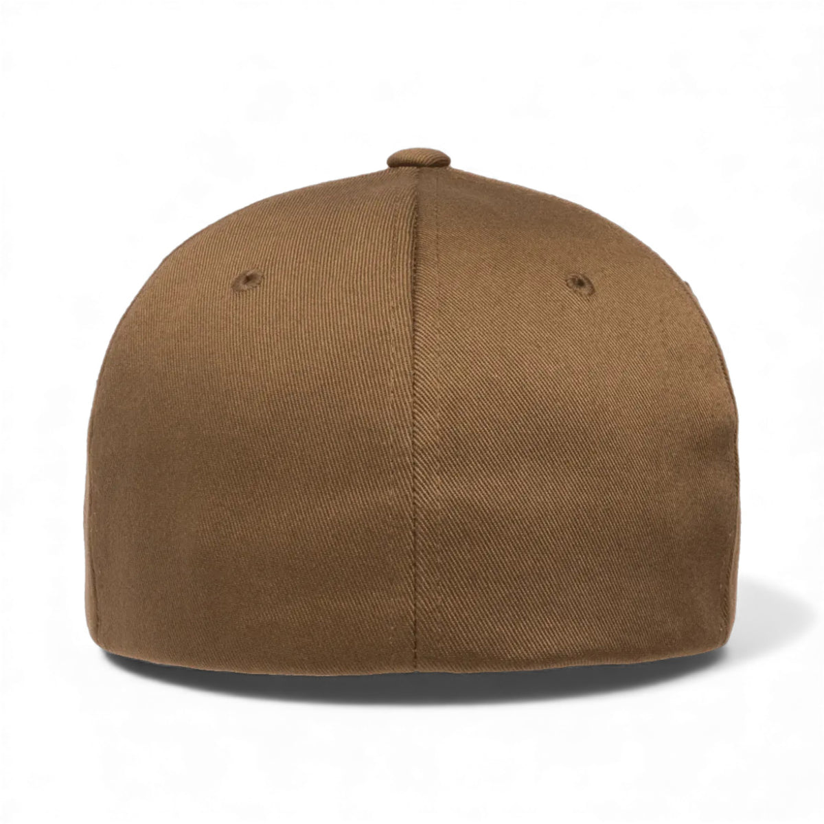 Back view of Flexfit 6277 custom hat in coyote brown