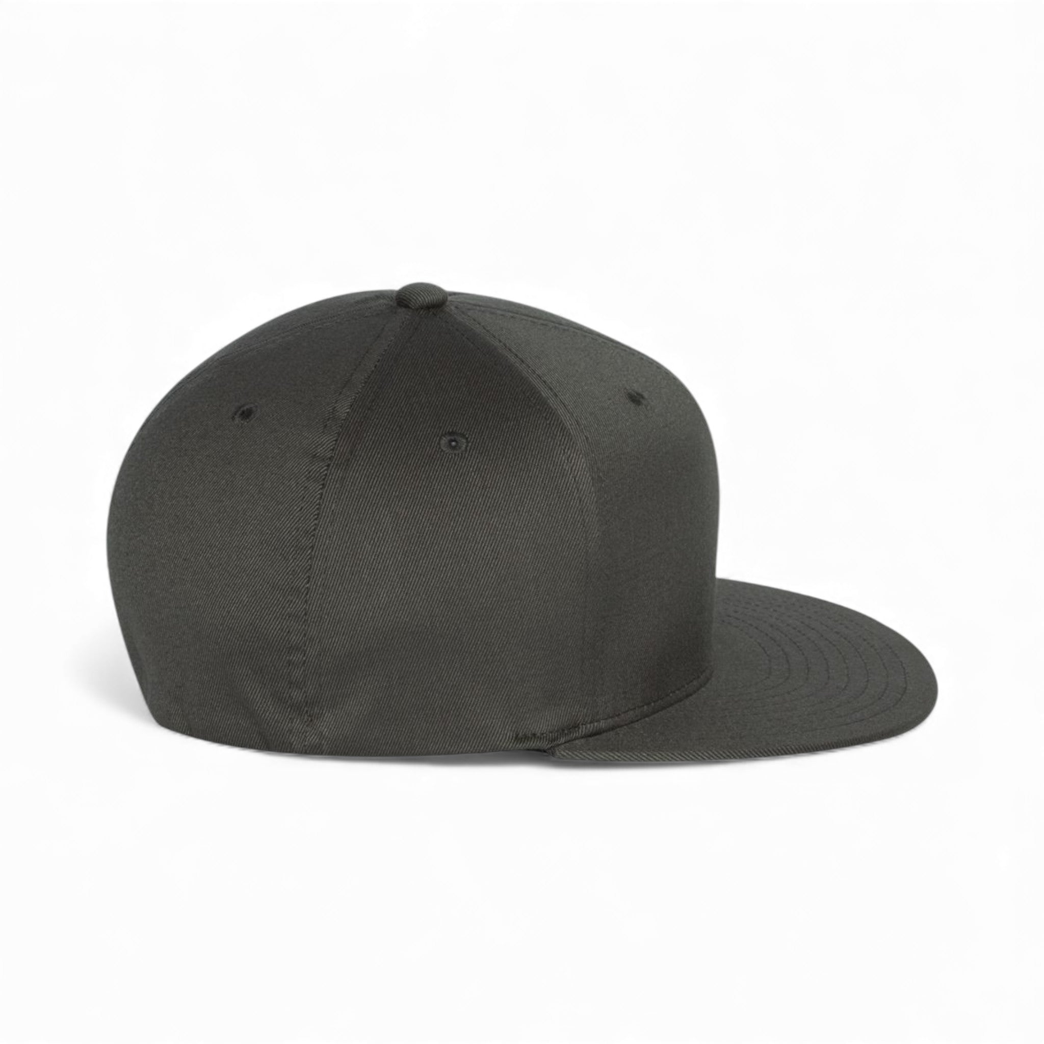 Right side view of Flexfit 6297F custom hat in dark grey