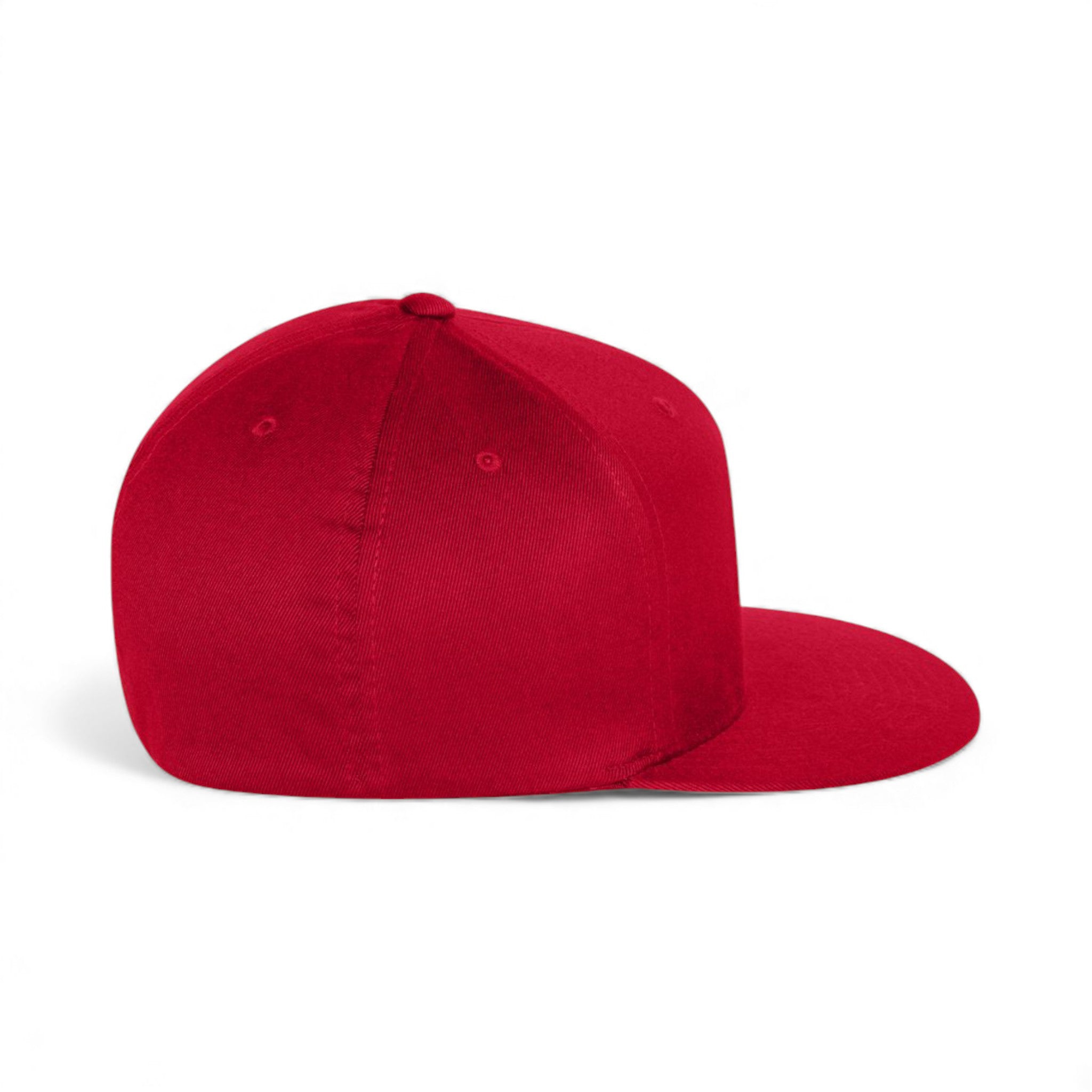 Right side view of Flexfit 6297F custom hat in red