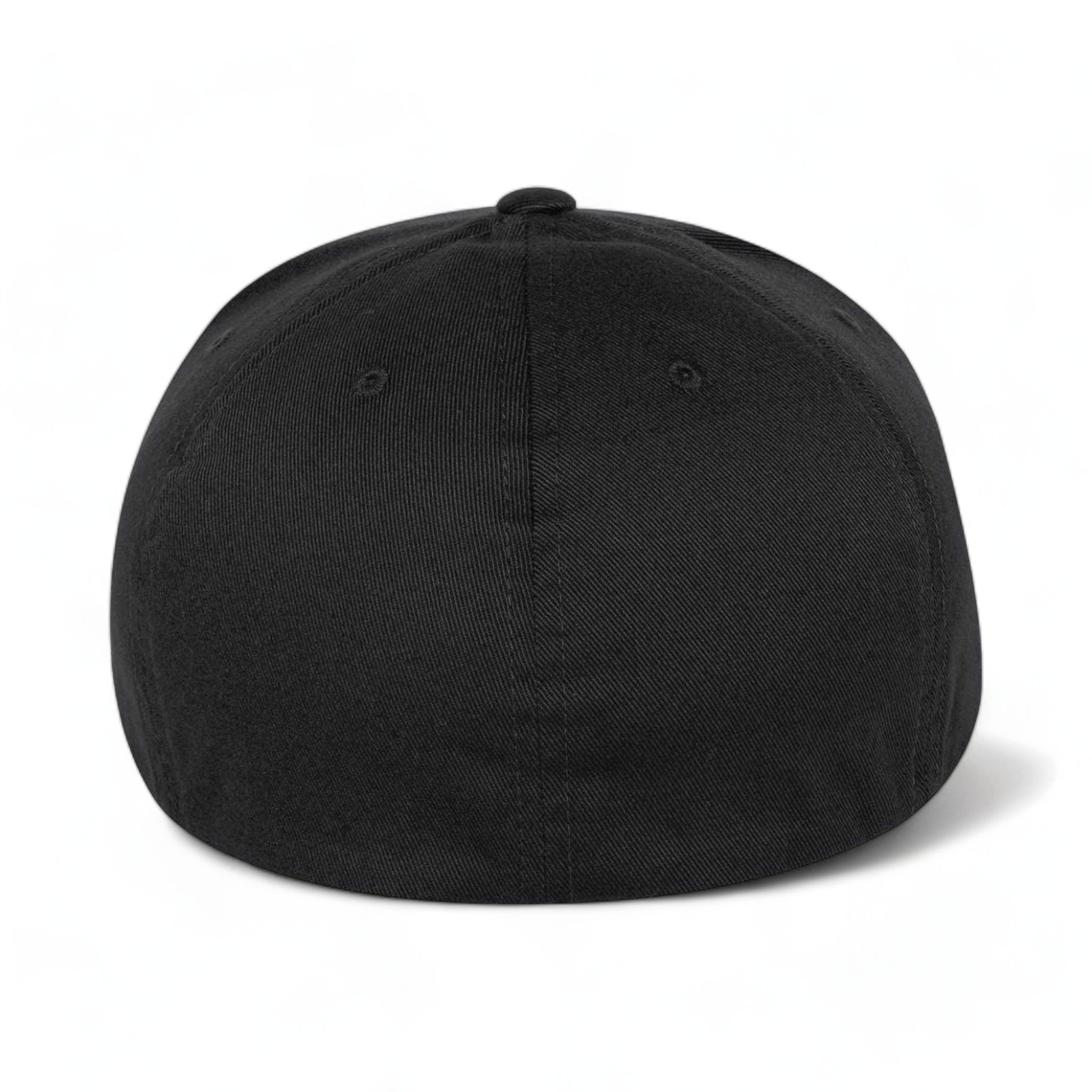 Back view of Flexfit 6297f custom hat in black