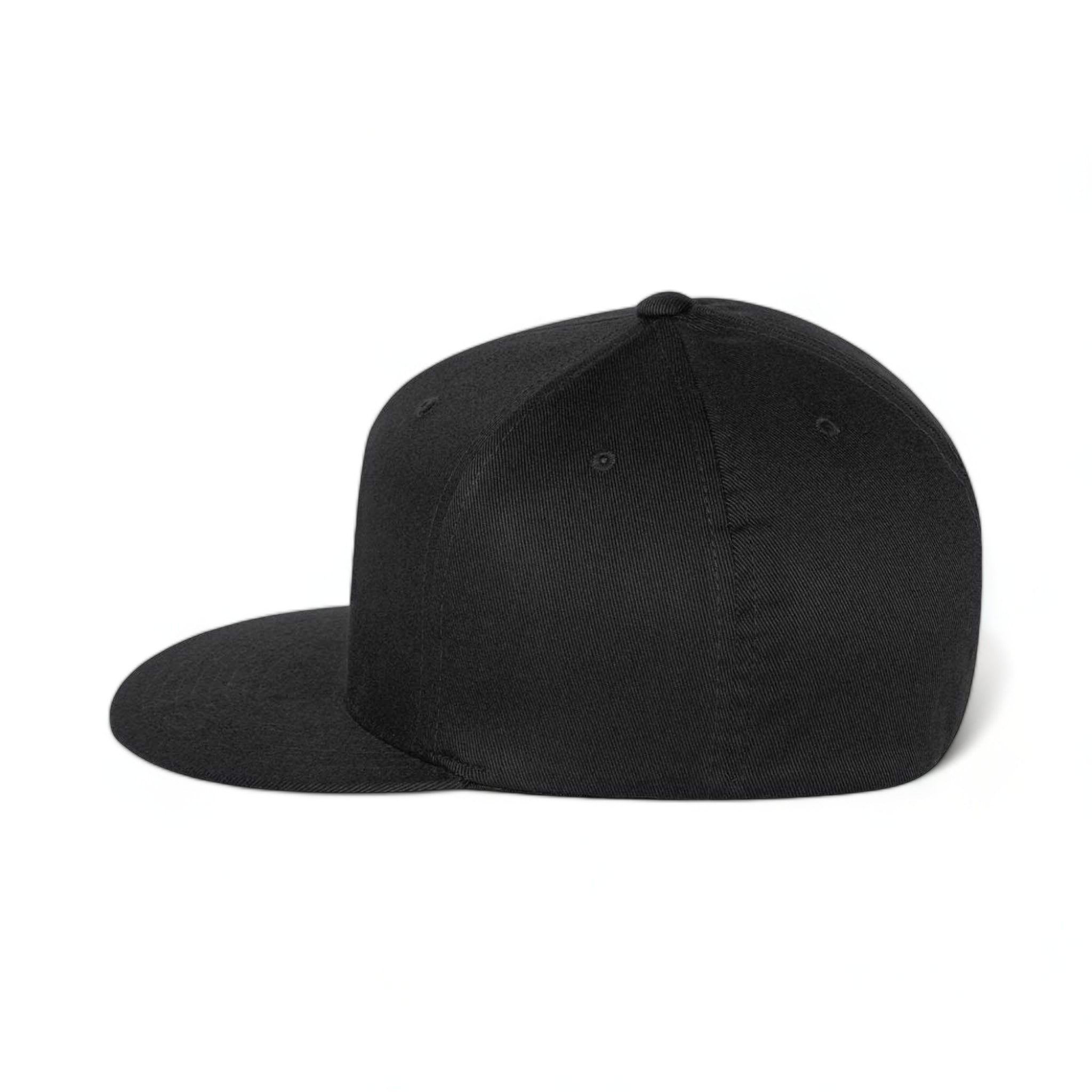 Side view of Flexfit 6297f custom hat in black