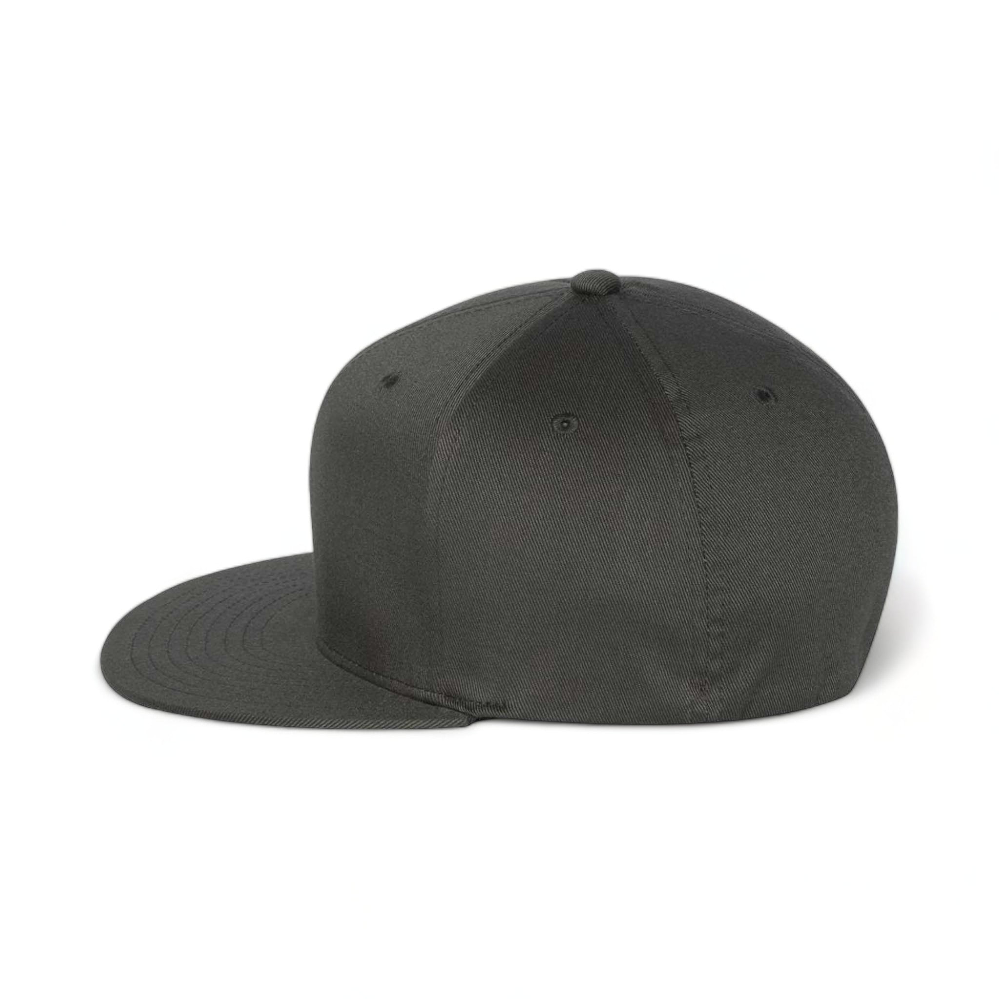 Side view of Flexfit 6297f custom hat in dark grey
