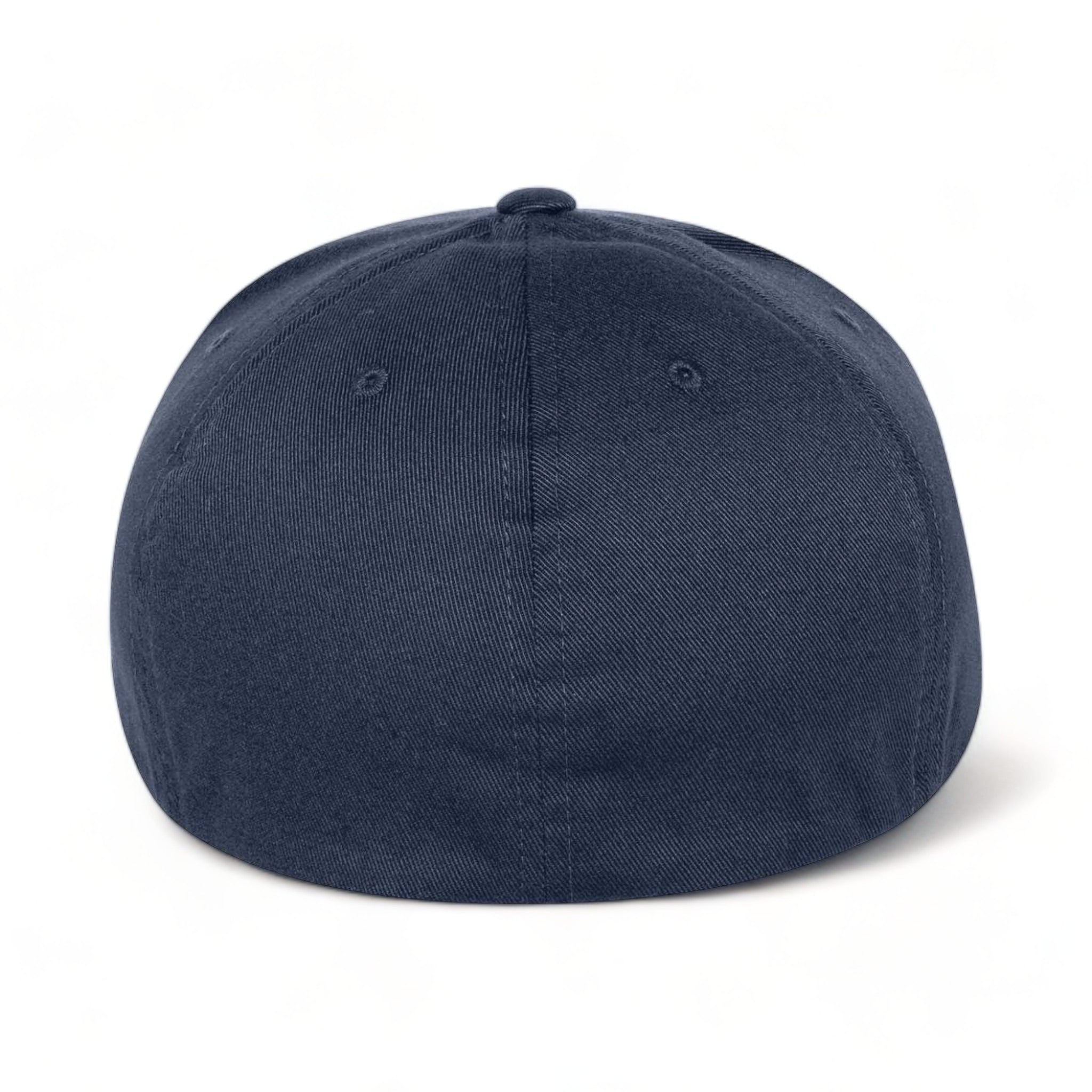 Back view of Flexfit 6297f custom hat in navy