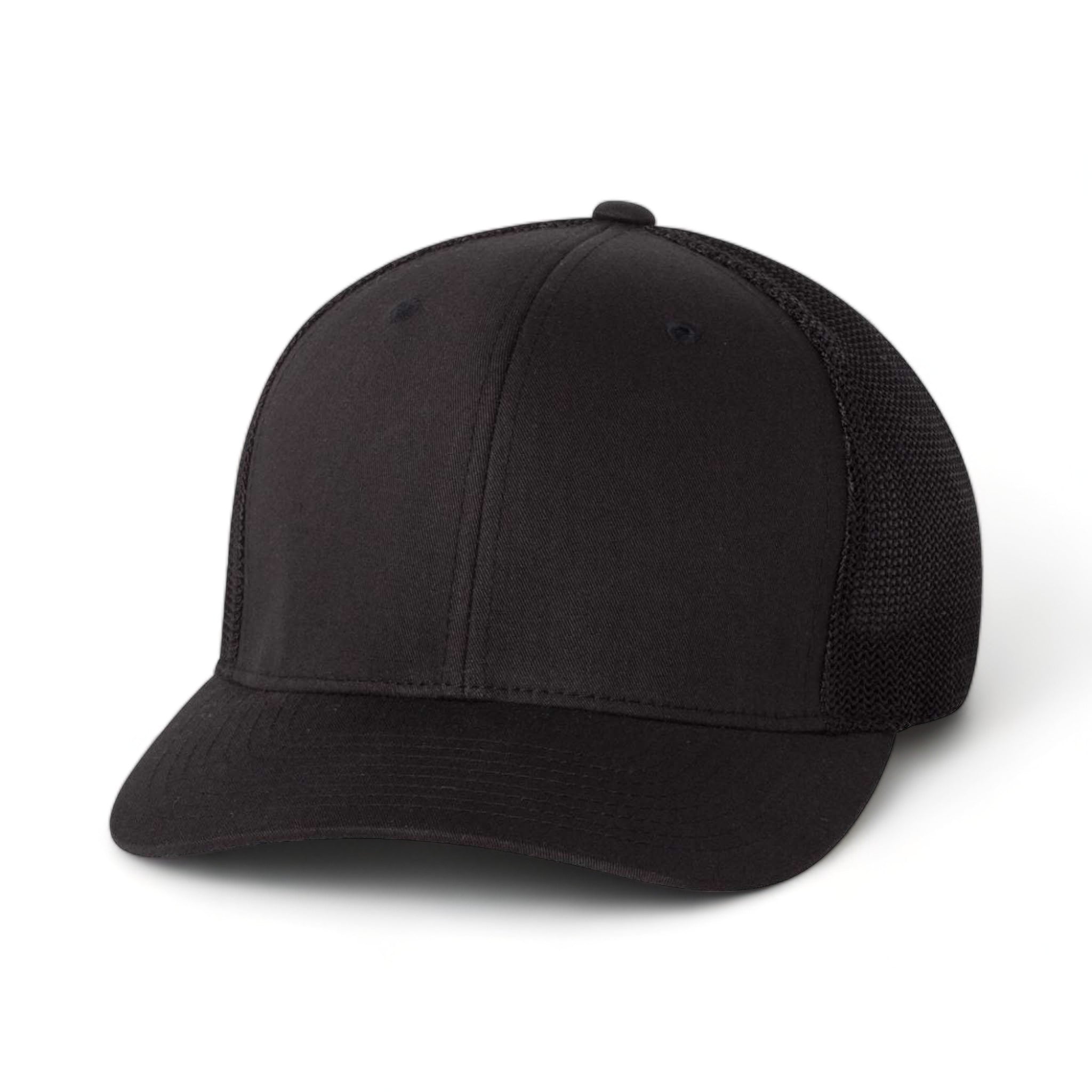 Front view of Flexfit 6511 custom hat in black