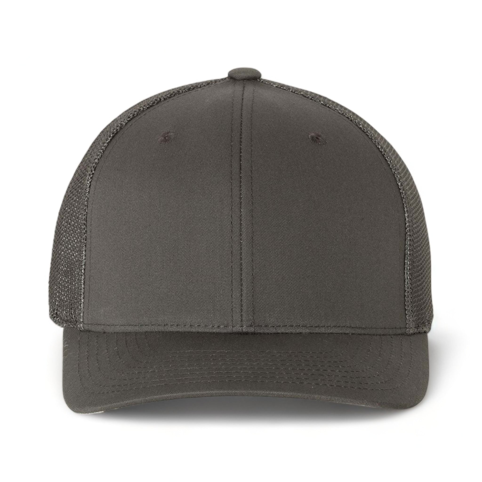 Front view of Flexfit 6511 custom hat in charcoal