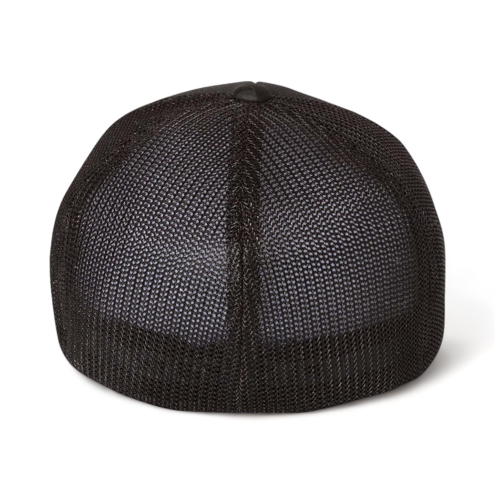 Back view of Flexfit 6511 custom hat in multicam black and black