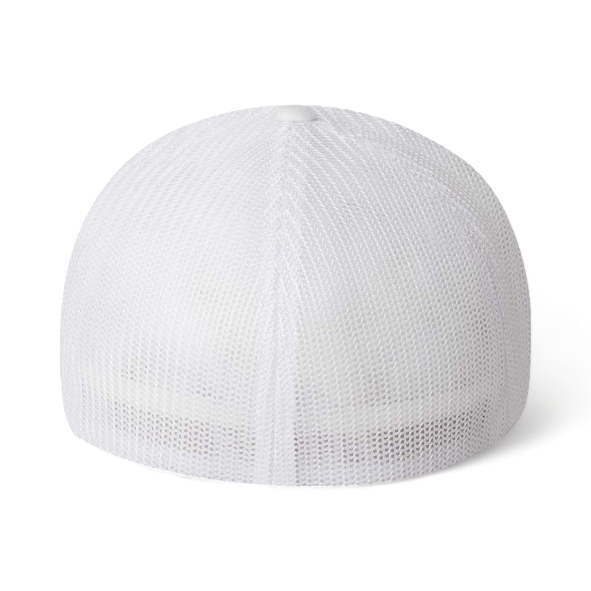 Back view of Flexfit 6511 custom hat in white