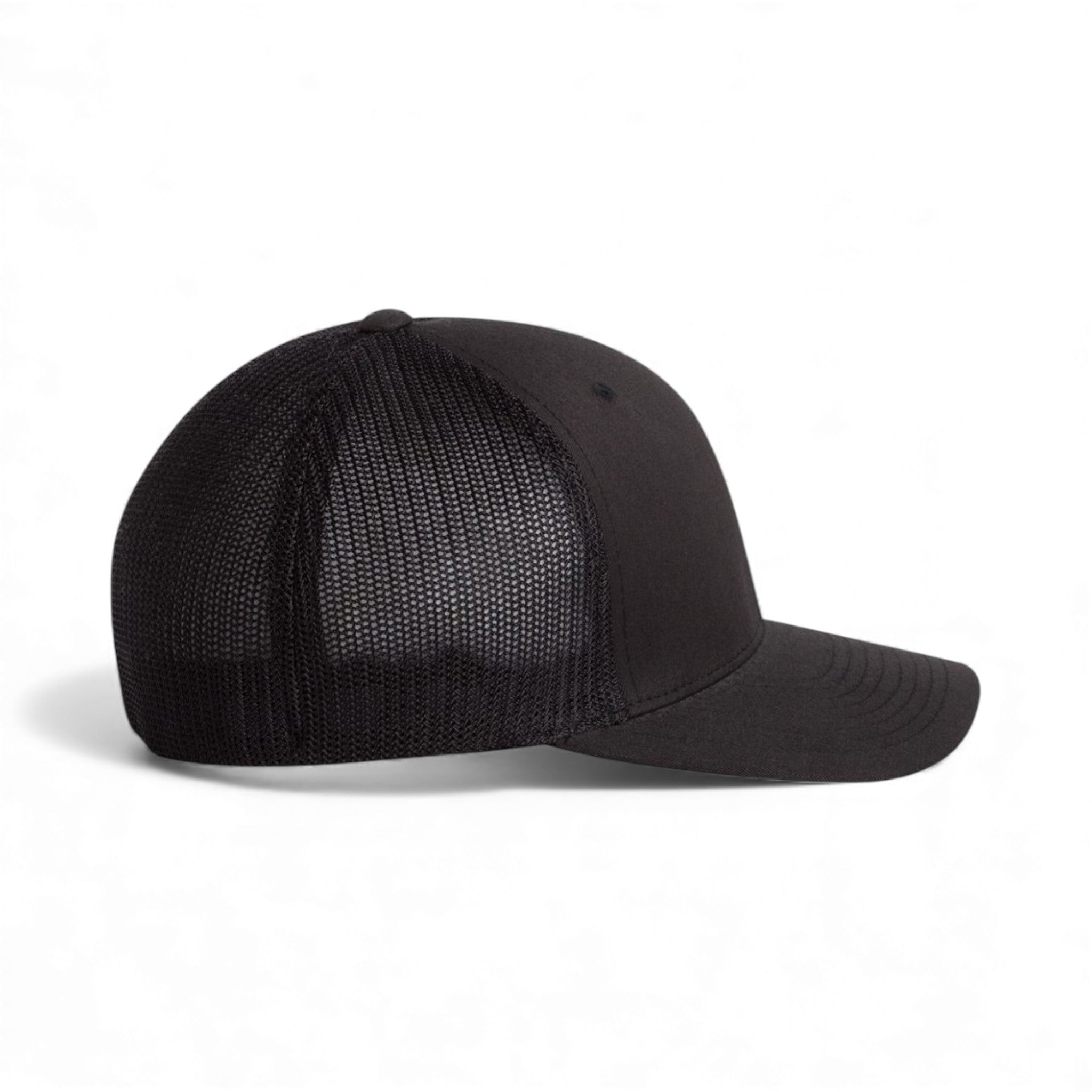 Right side view of Flexfit 6511 custom hat in black