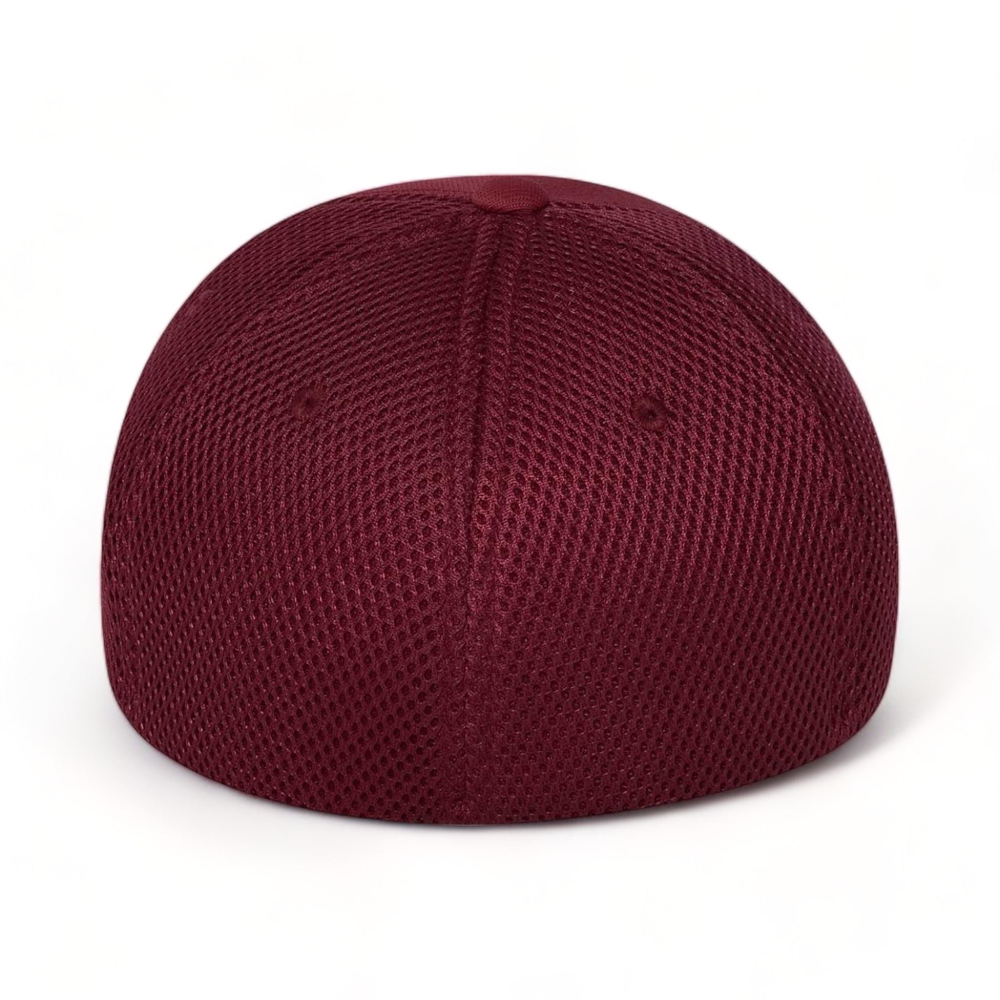 Back view of Flexfit 6533 custom hat in maroon