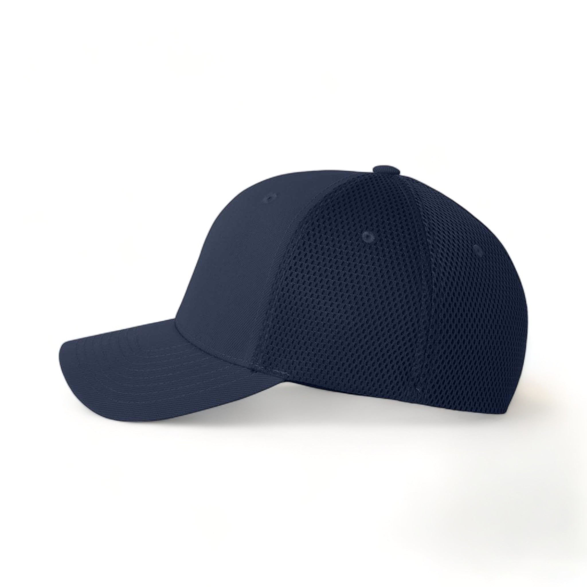 Side view of Flexfit 6533 custom hat in navy