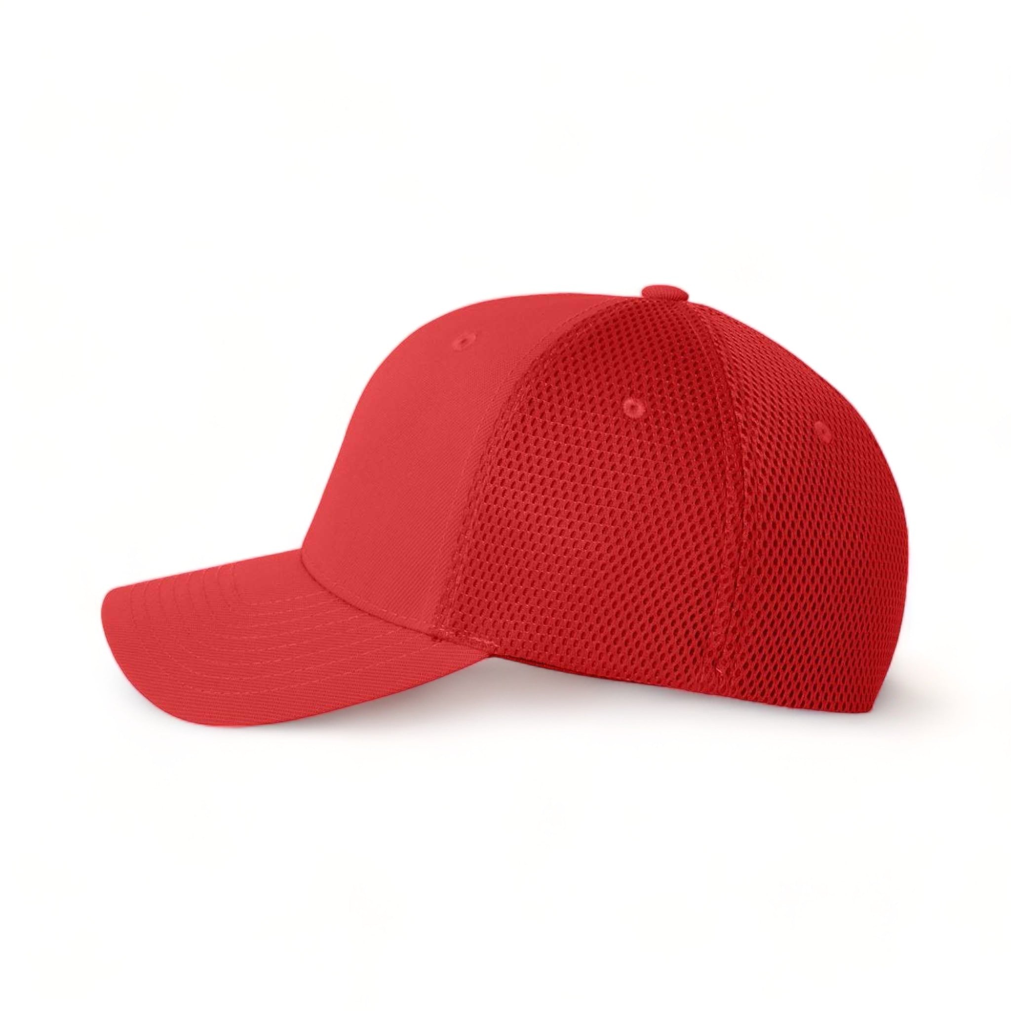 Side view of Flexfit 6533 custom hat in red