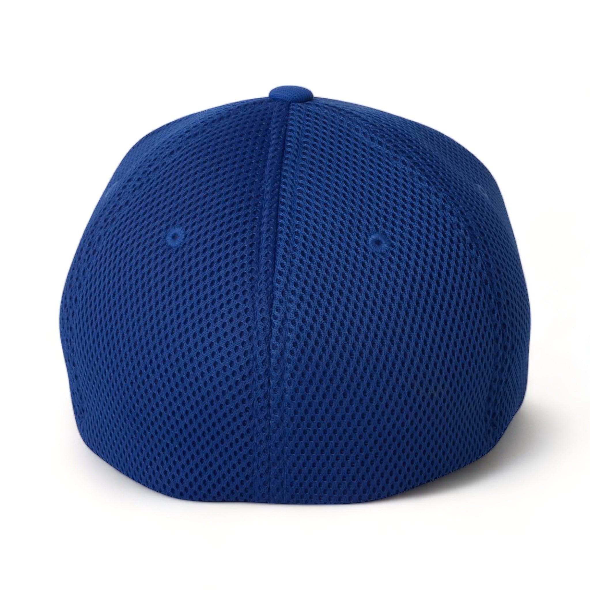 Back view of Flexfit 6533 custom hat in royal blue