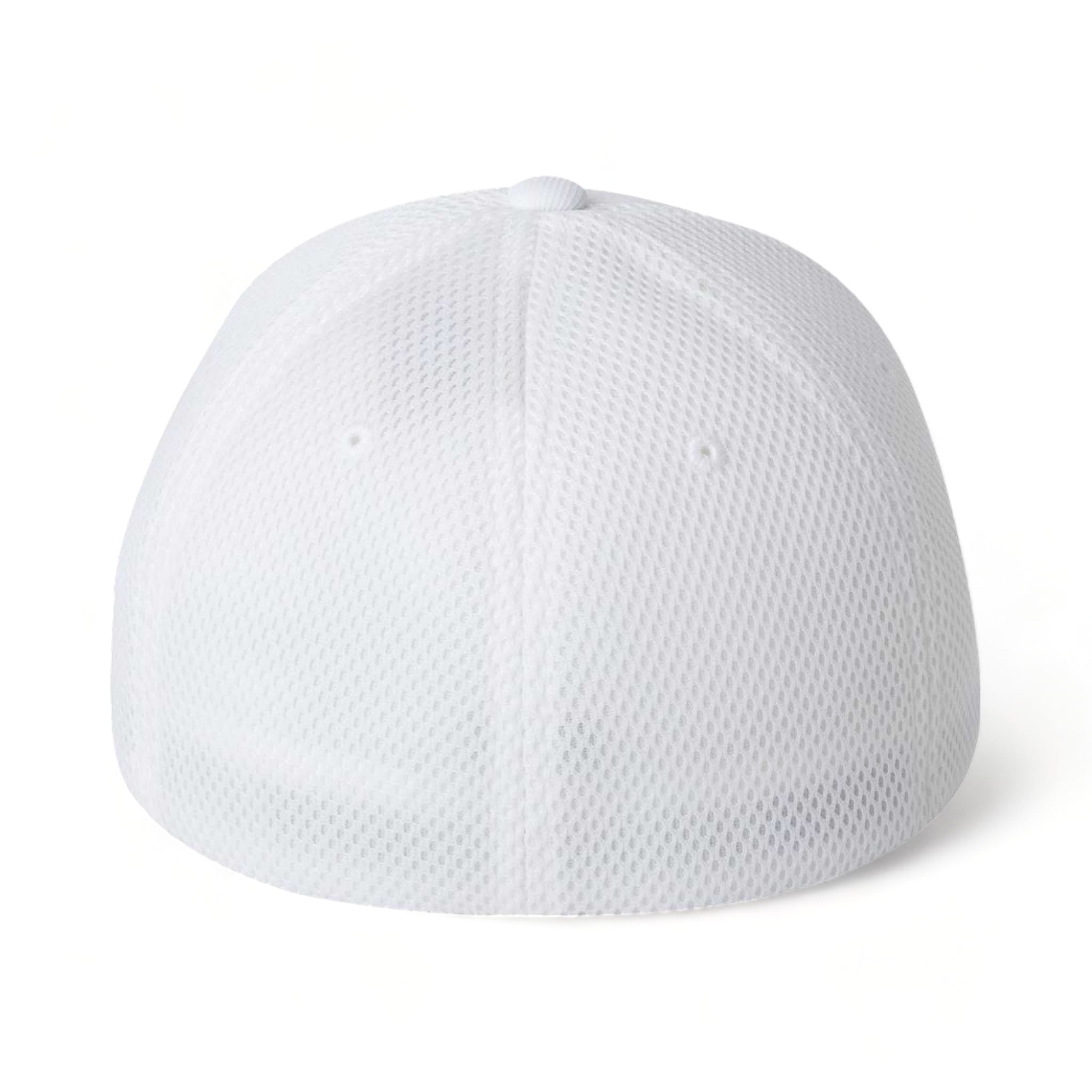 Back view of Flexfit 6533 custom hat in white