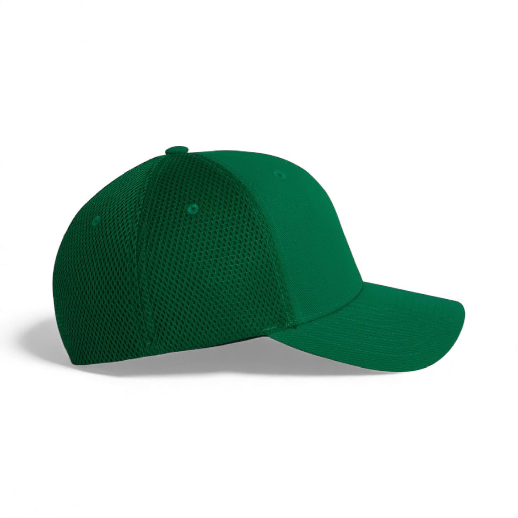 Right side view of Flexfit 6533 custom hat in green
