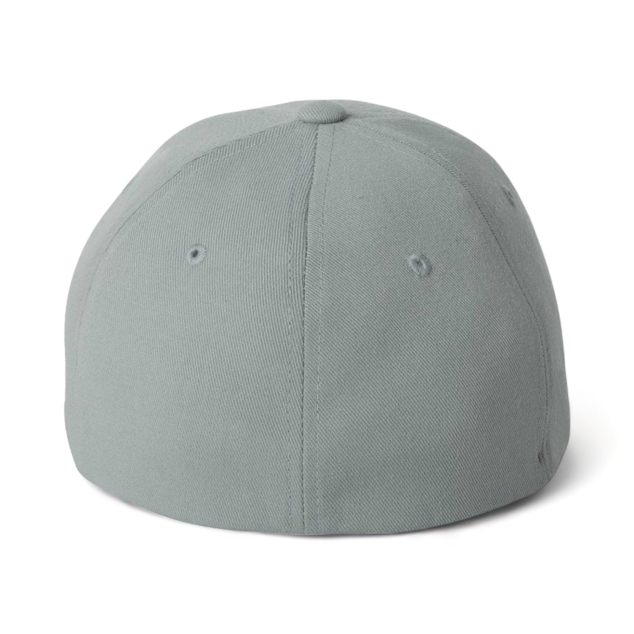 Back view of Flexfit 6580 custom hat in grey