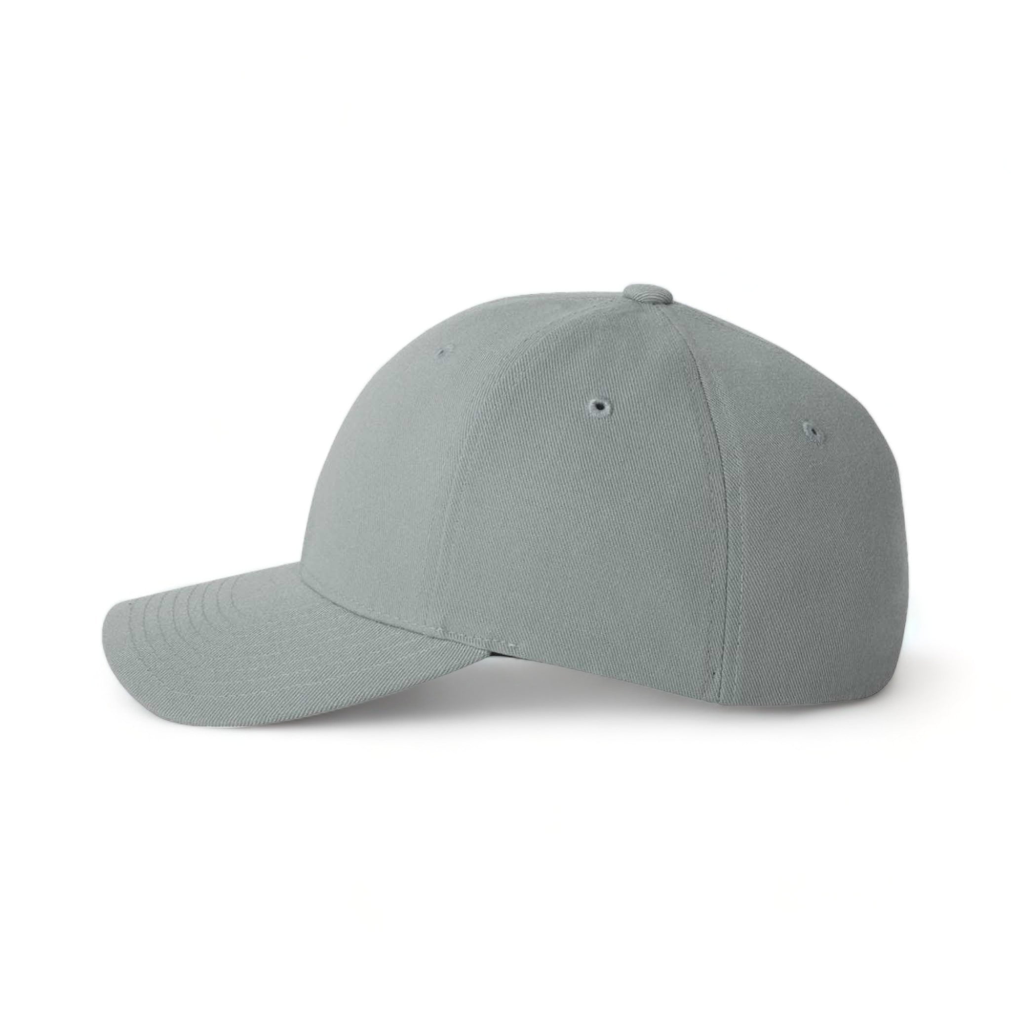 Side view of Flexfit 6580 custom hat in grey